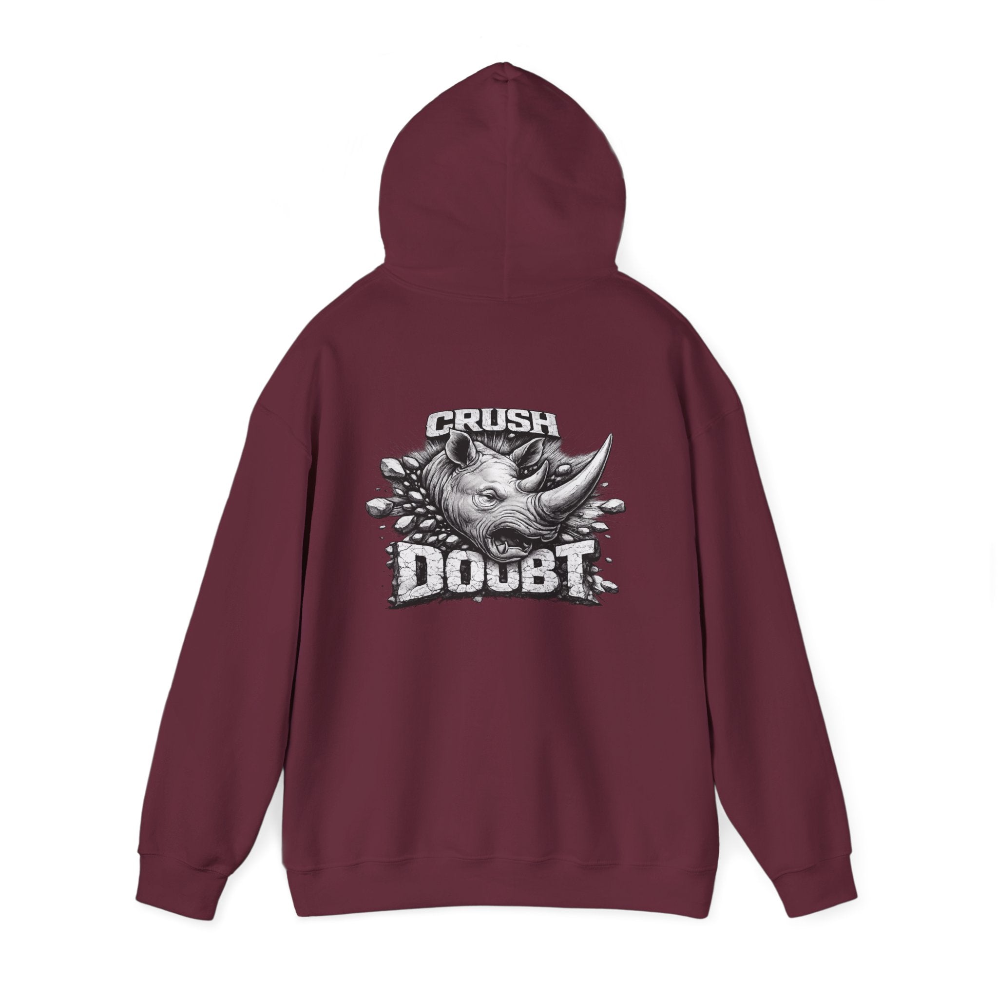 Psyco Ryno Logo, Crush Doubt Hooded Sweatshirt