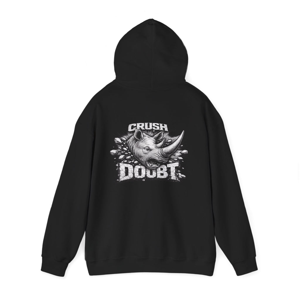 Psyco Ryno Logo, Crush Doubt Hooded Sweatshirt