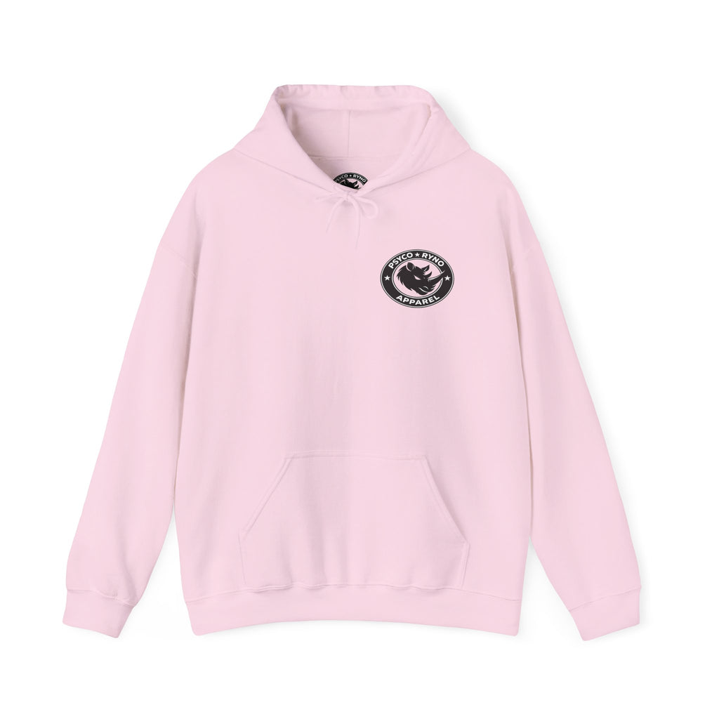 Psyco Ryno Logo, Crush Doubt Hooded Sweatshirt