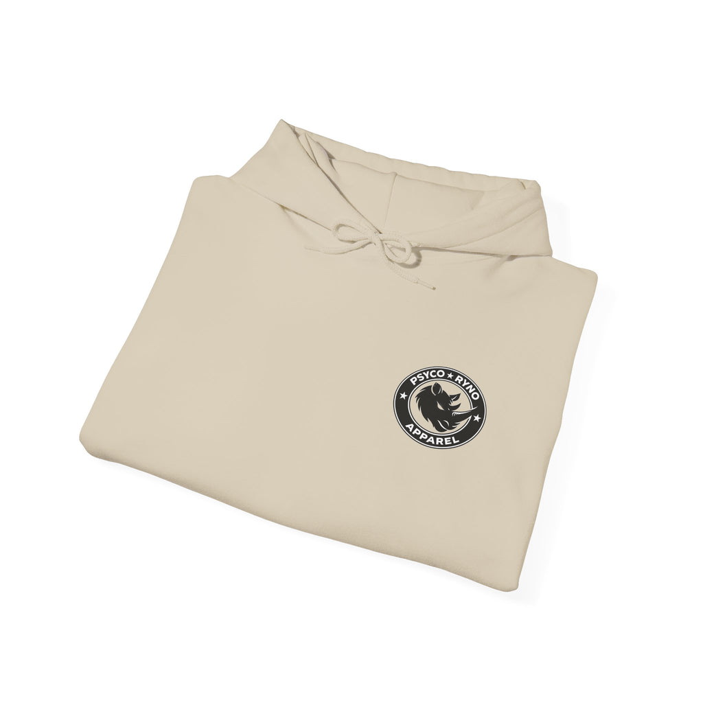 Psyco Ryno logo, Crush Weakness Hoodie