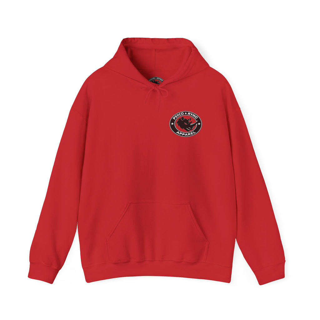 Psyco Ryno Logo, Crush Doubt Hooded Sweatshirt