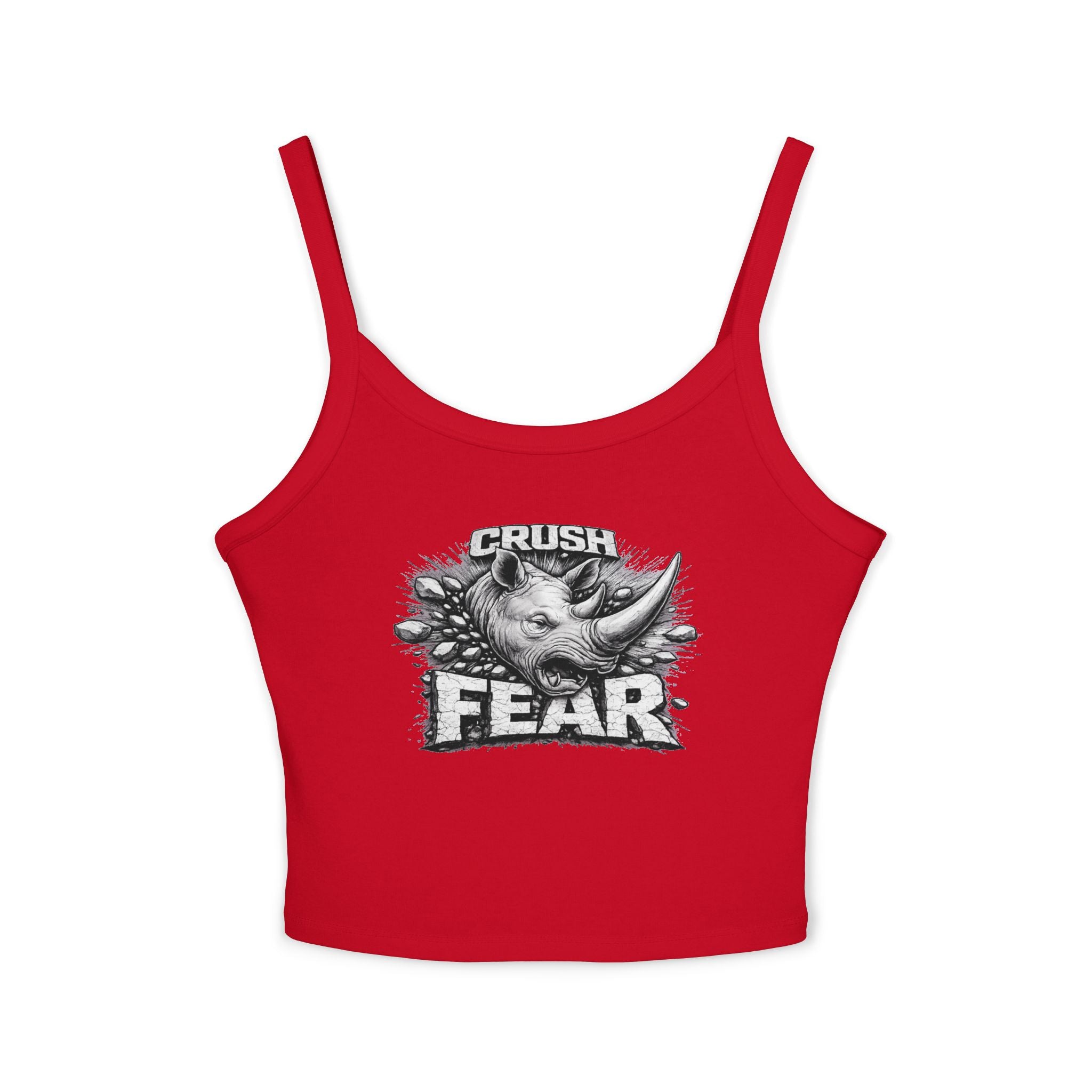 Crush Fear Tank — Women’s Spaghetti Strap Crop Top