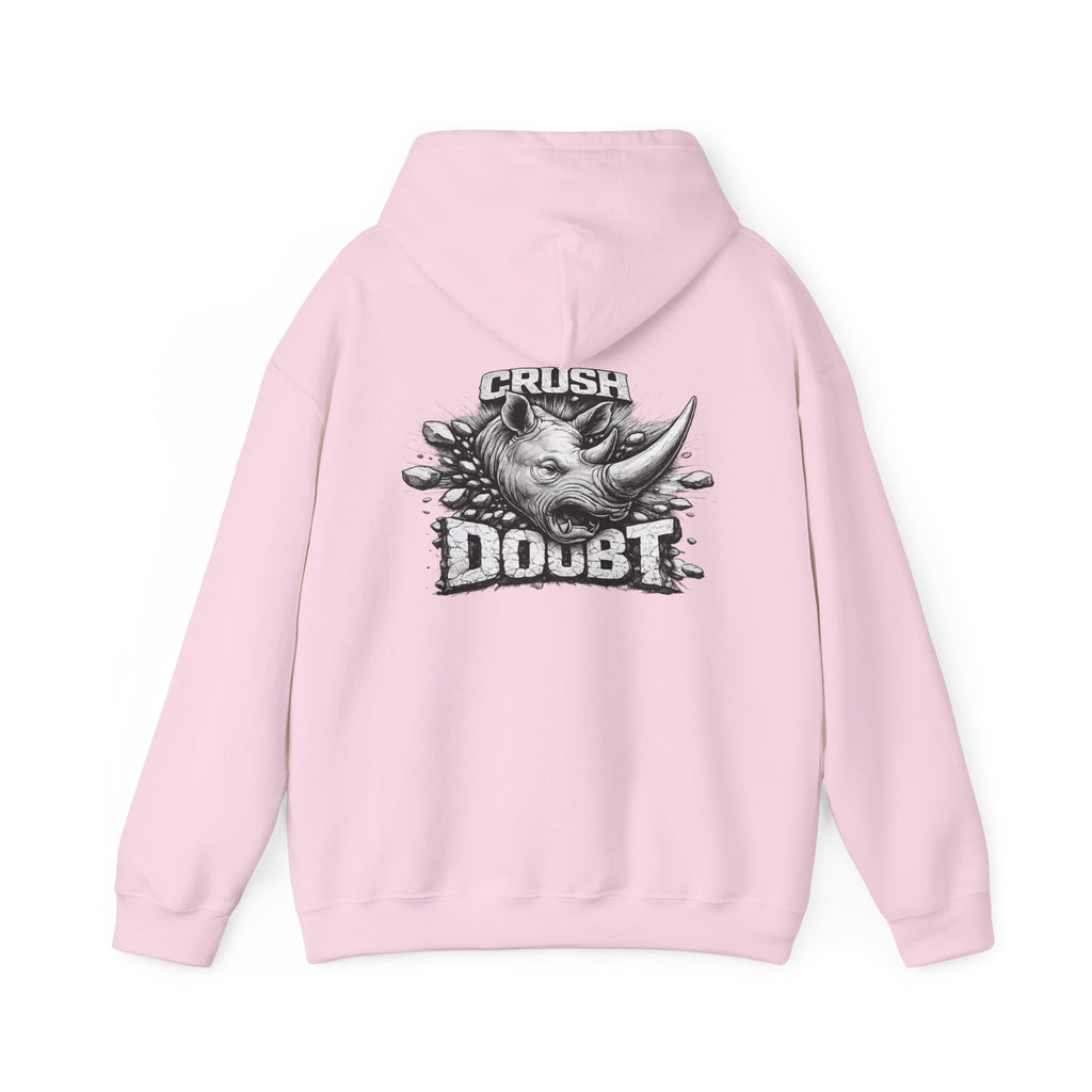 Psyco Ryno Logo, Crush Doubt Hooded Sweatshirt