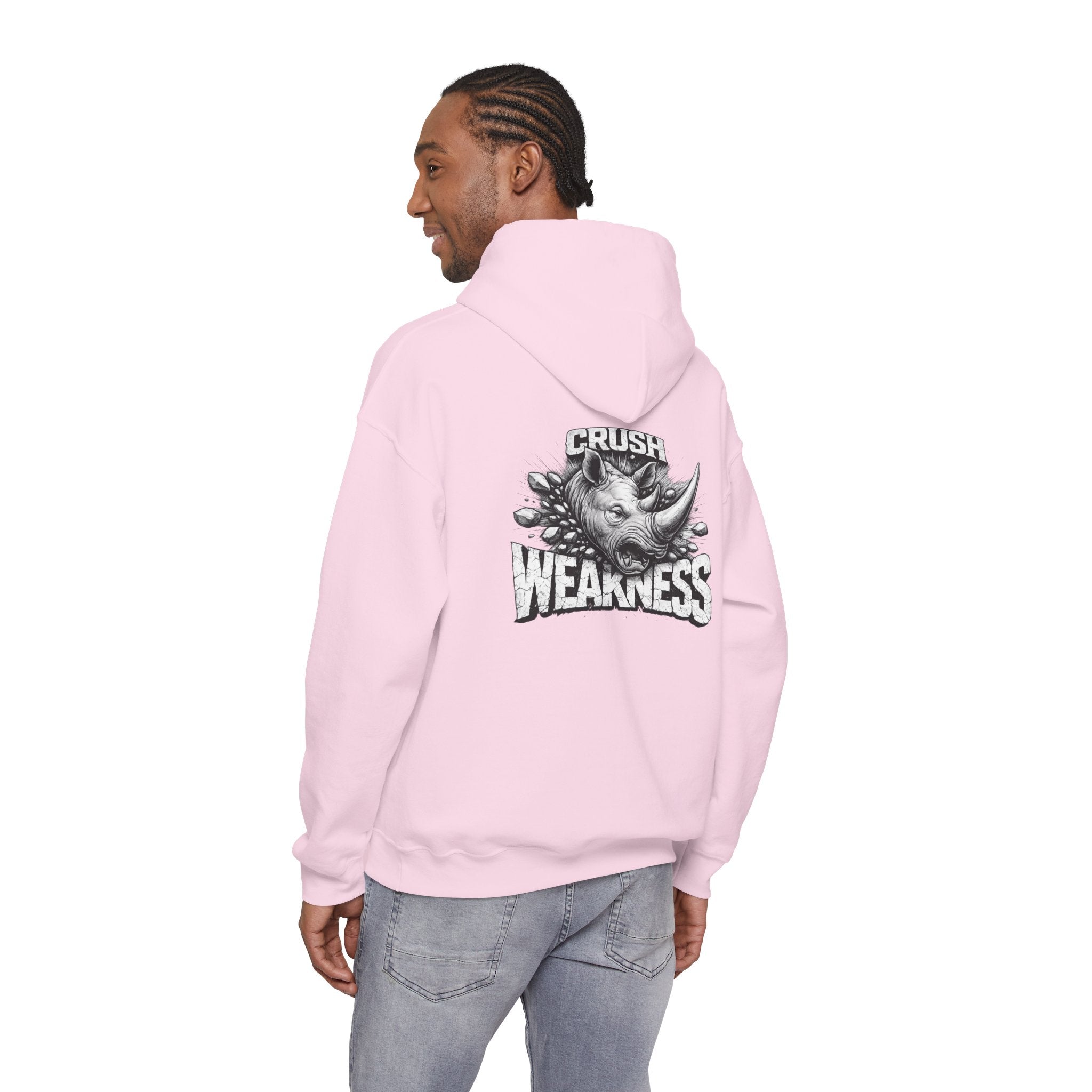 Psyco Ryno logo, Crush Weakness Hoodie