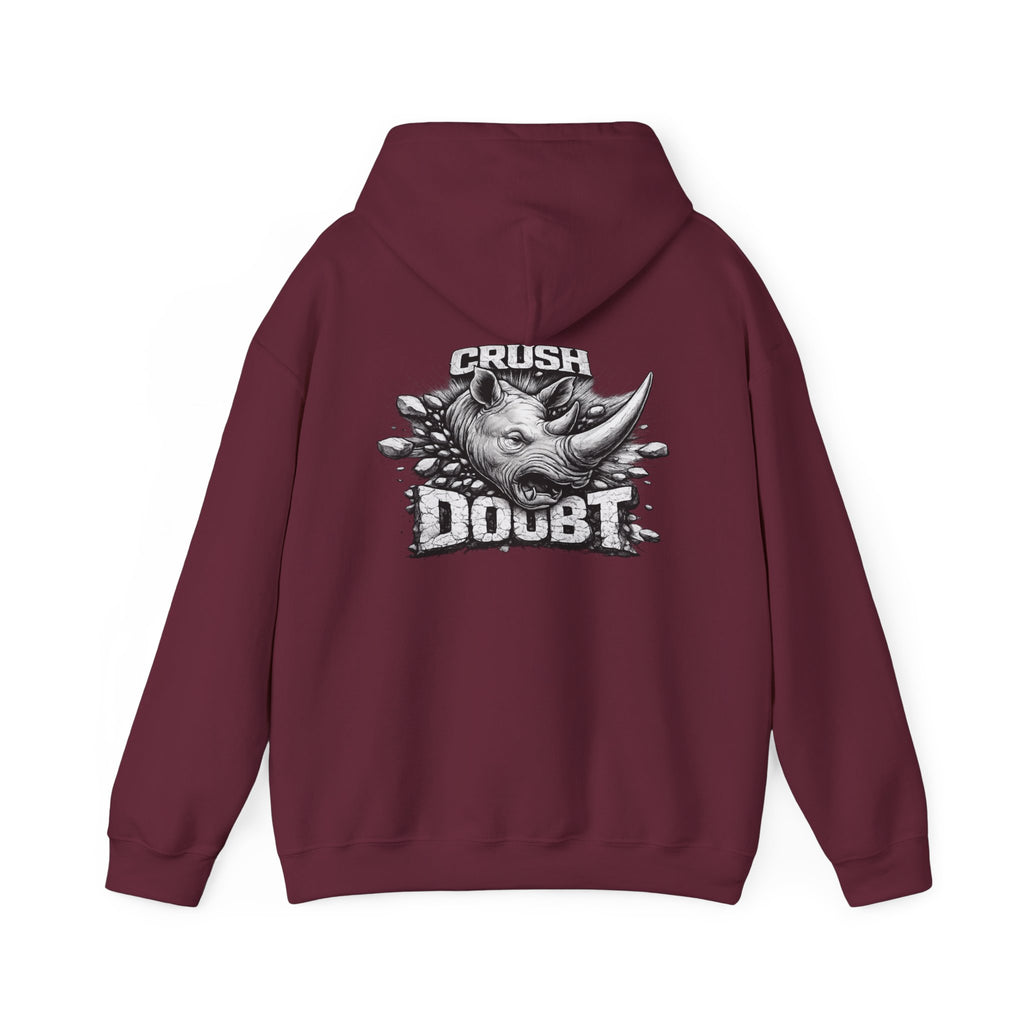 Psyco Ryno Logo, Crush Doubt Hooded Sweatshirt