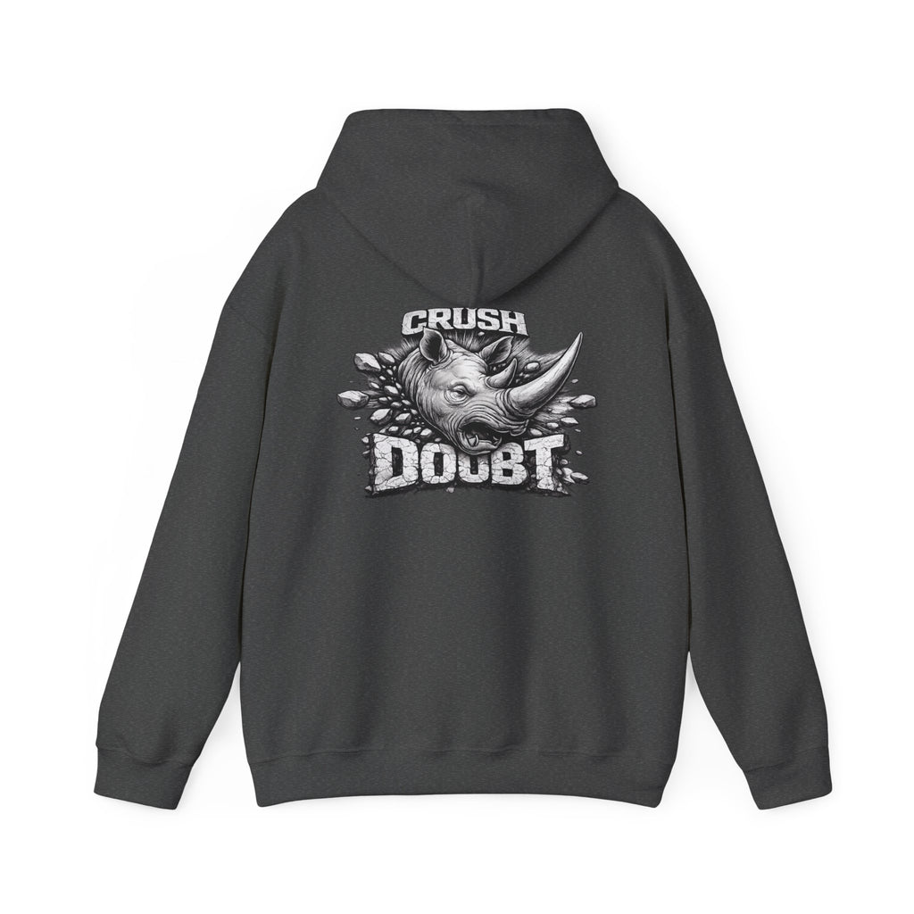 Psyco Ryno Logo, Crush Doubt Hooded Sweatshirt