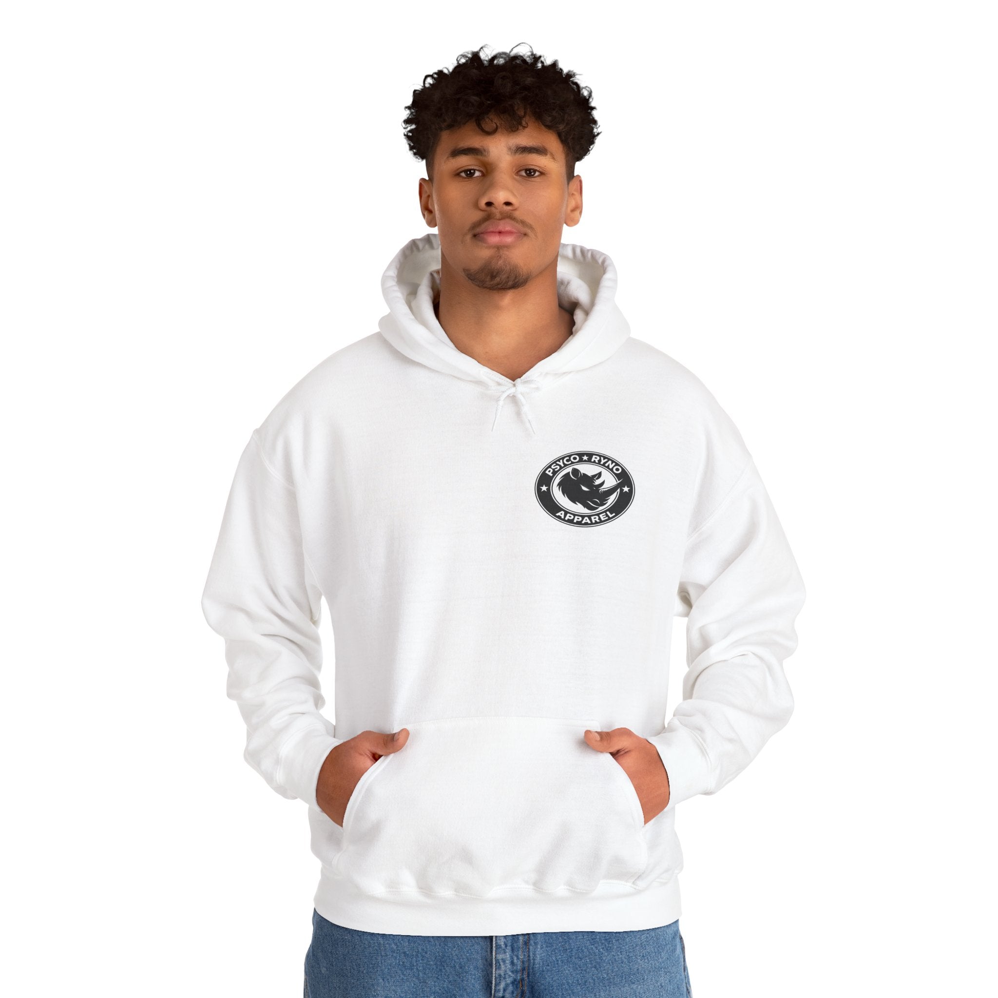 Psyco Ryno Logo, Crush Doubt Hooded Sweatshirt