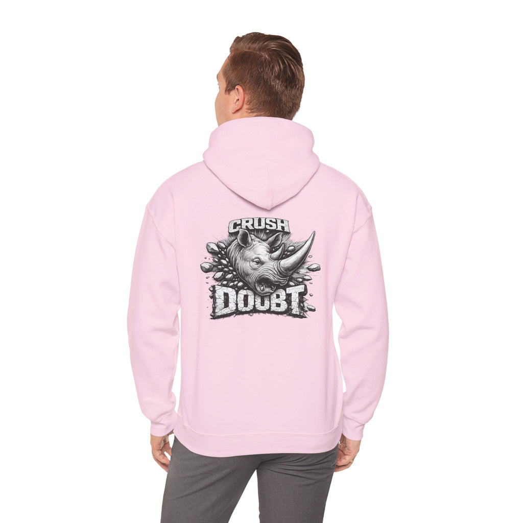Psyco Ryno Logo, Crush Doubt Hooded Sweatshirt
