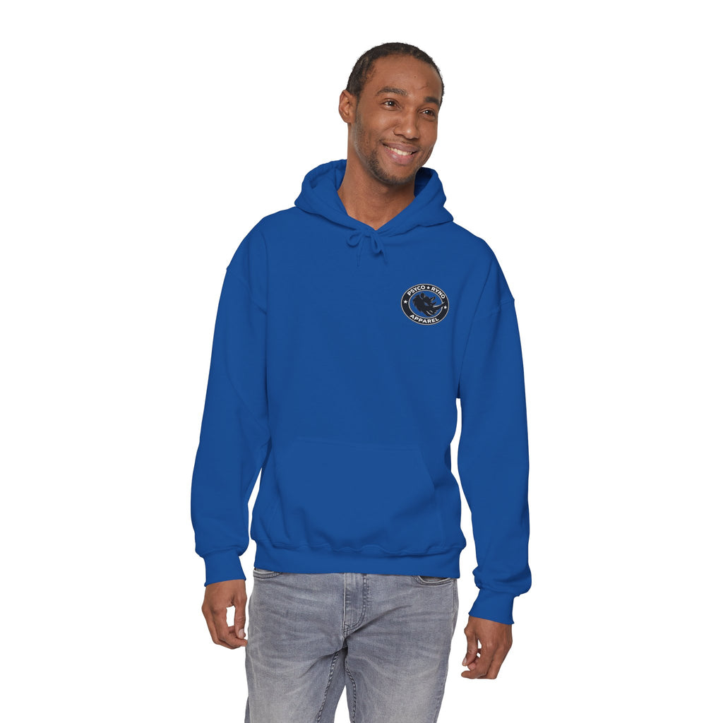 Psyco Ryno logo, Crush Weakness Hoodie