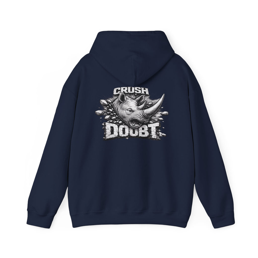 Psyco Ryno Logo, Crush Doubt Hooded Sweatshirt