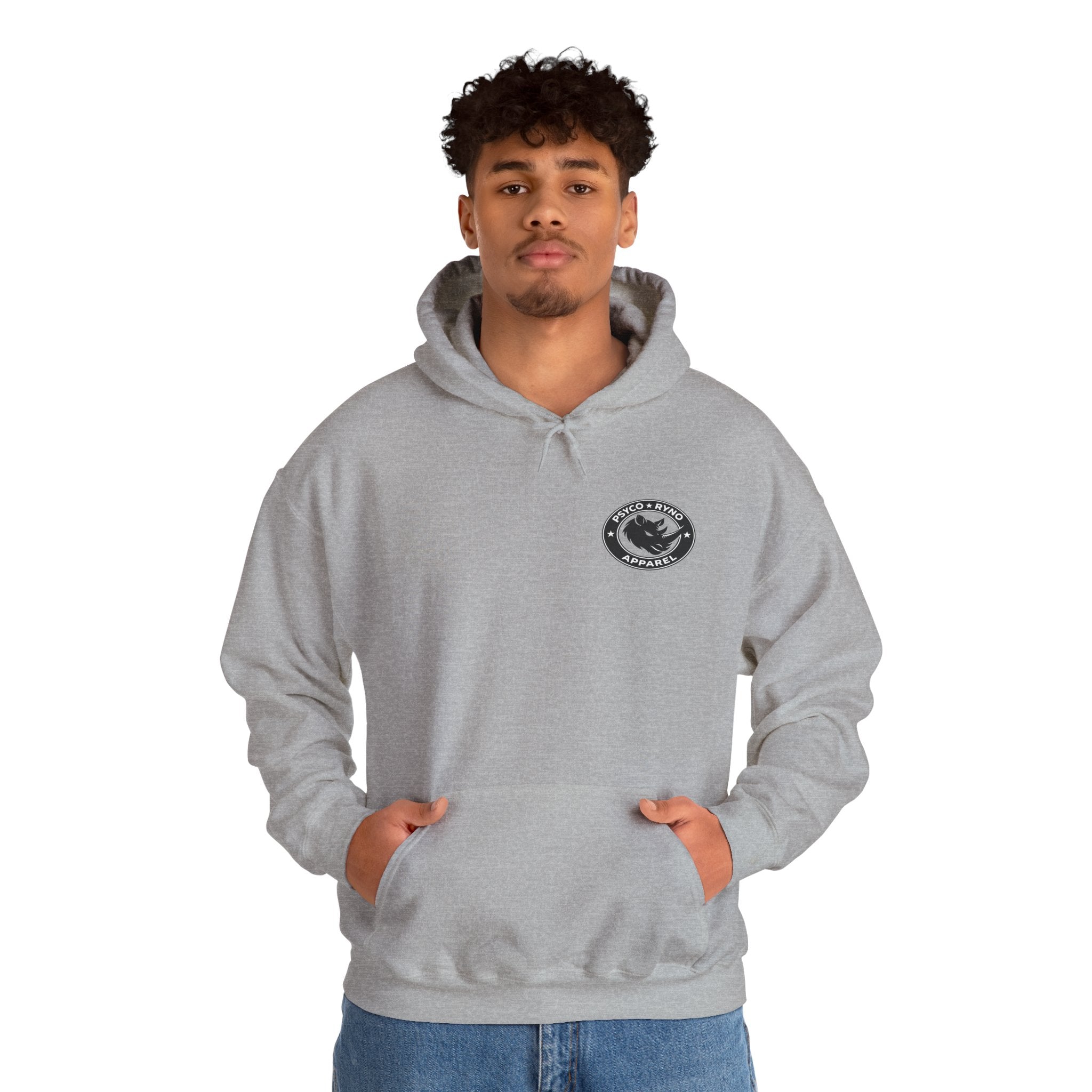 Psyco Ryno logo, Crush Weakness Hoodie