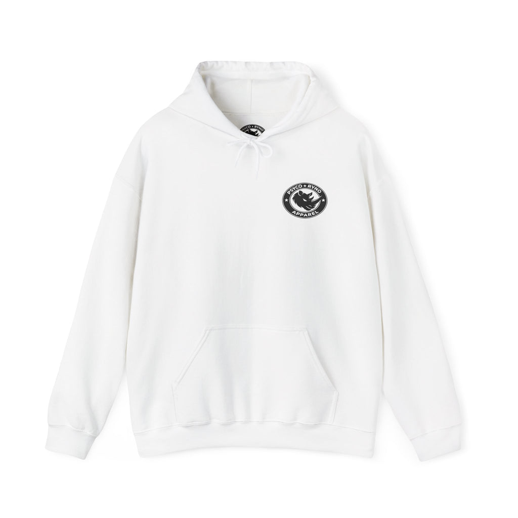 Psyco Ryno logo, Crush Weakness Hoodie