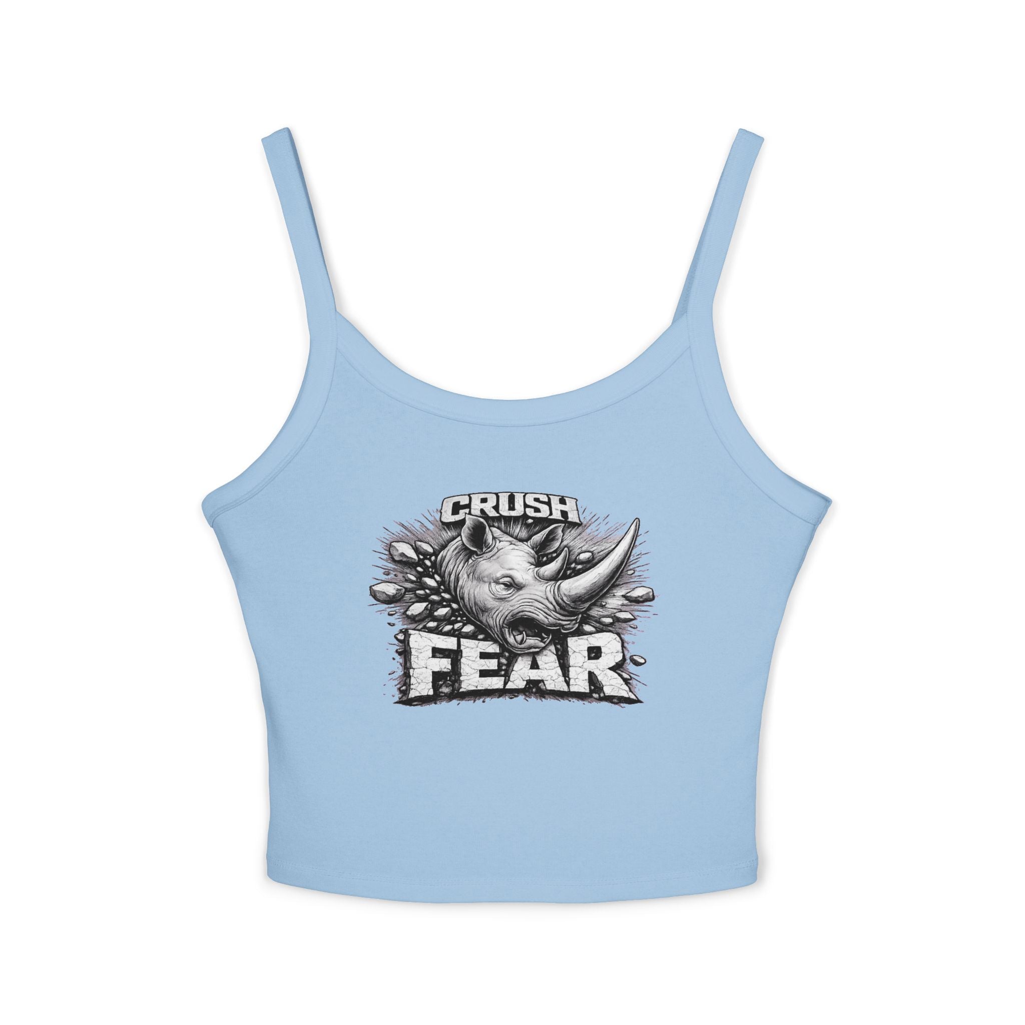 Crush Fear Tank — Women’s Spaghetti Strap Crop Top