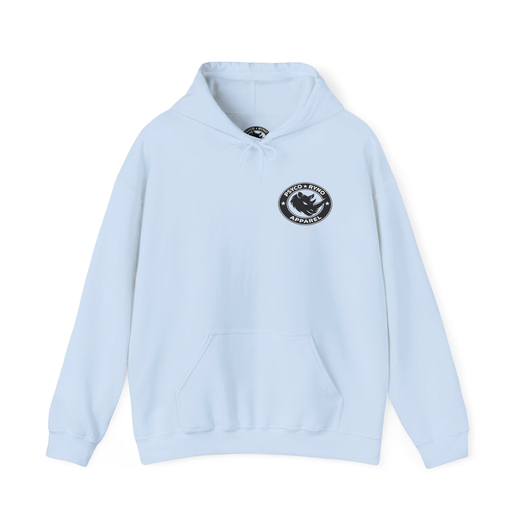 Psyco Ryno Logo, Crush Doubt Hooded Sweatshirt