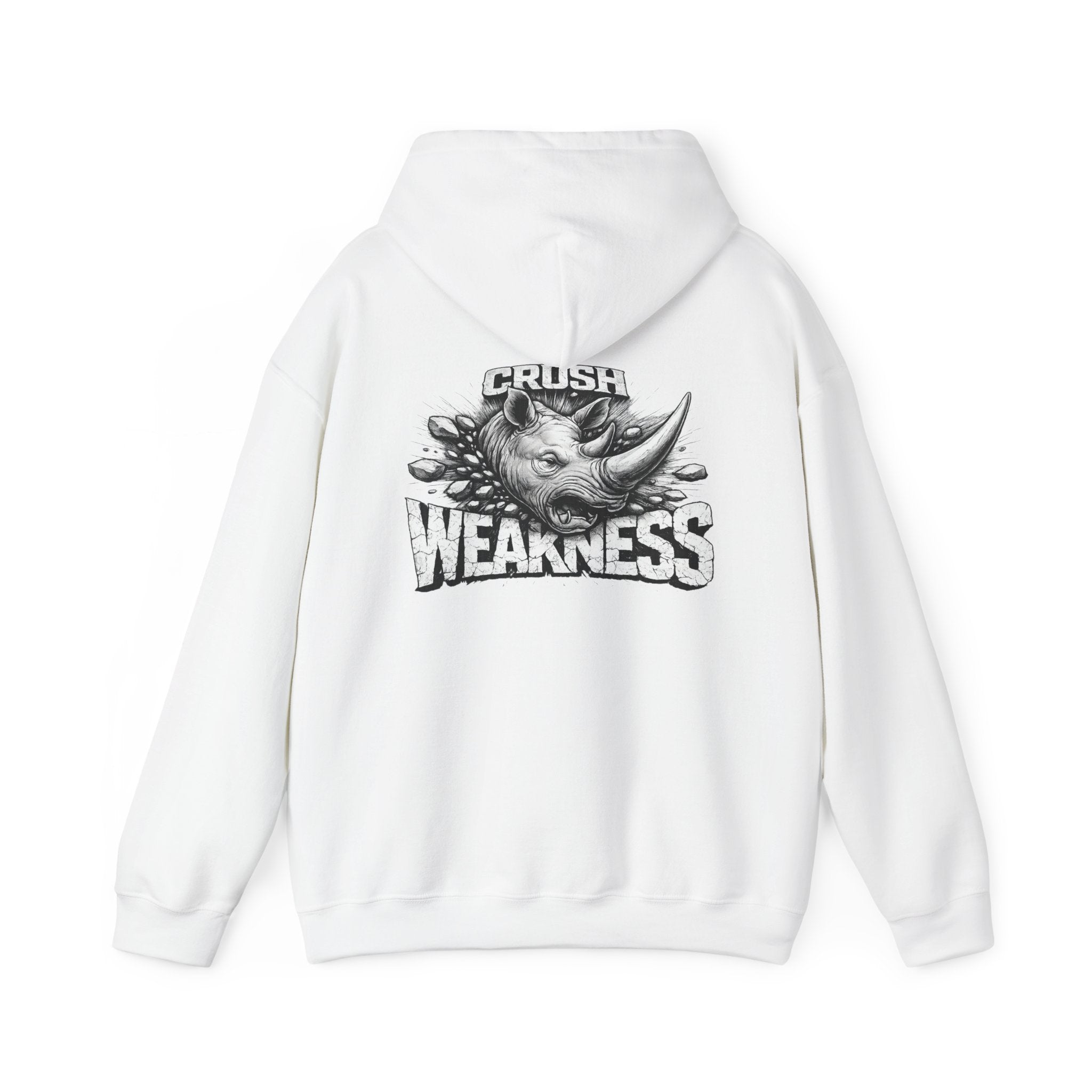 Psyco Ryno logo, Crush Weakness Hoodie