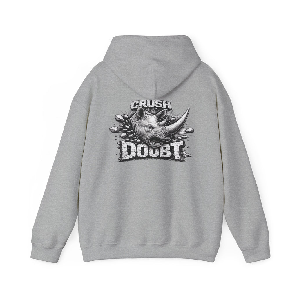 Psyco Ryno Logo, Crush Doubt Hooded Sweatshirt