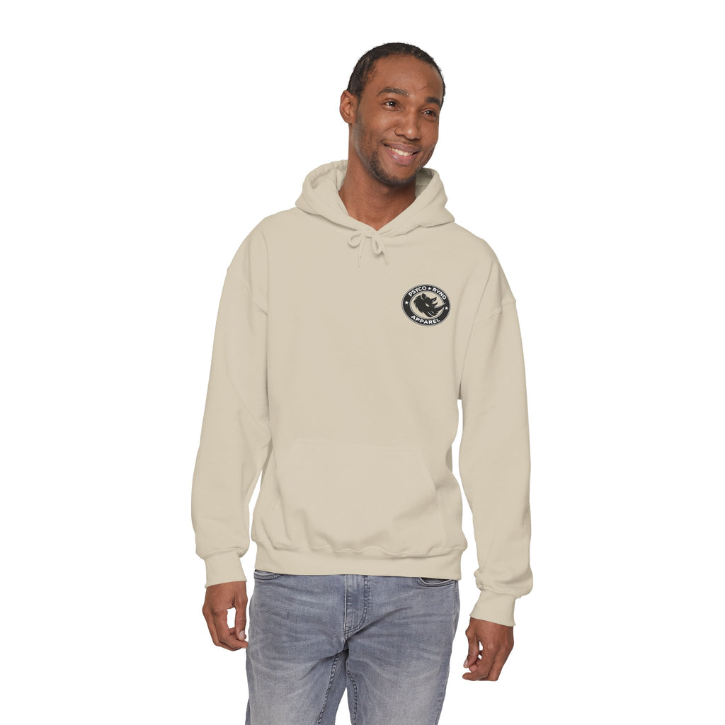 Psyco Ryno logo, Crush Weakness Hoodie