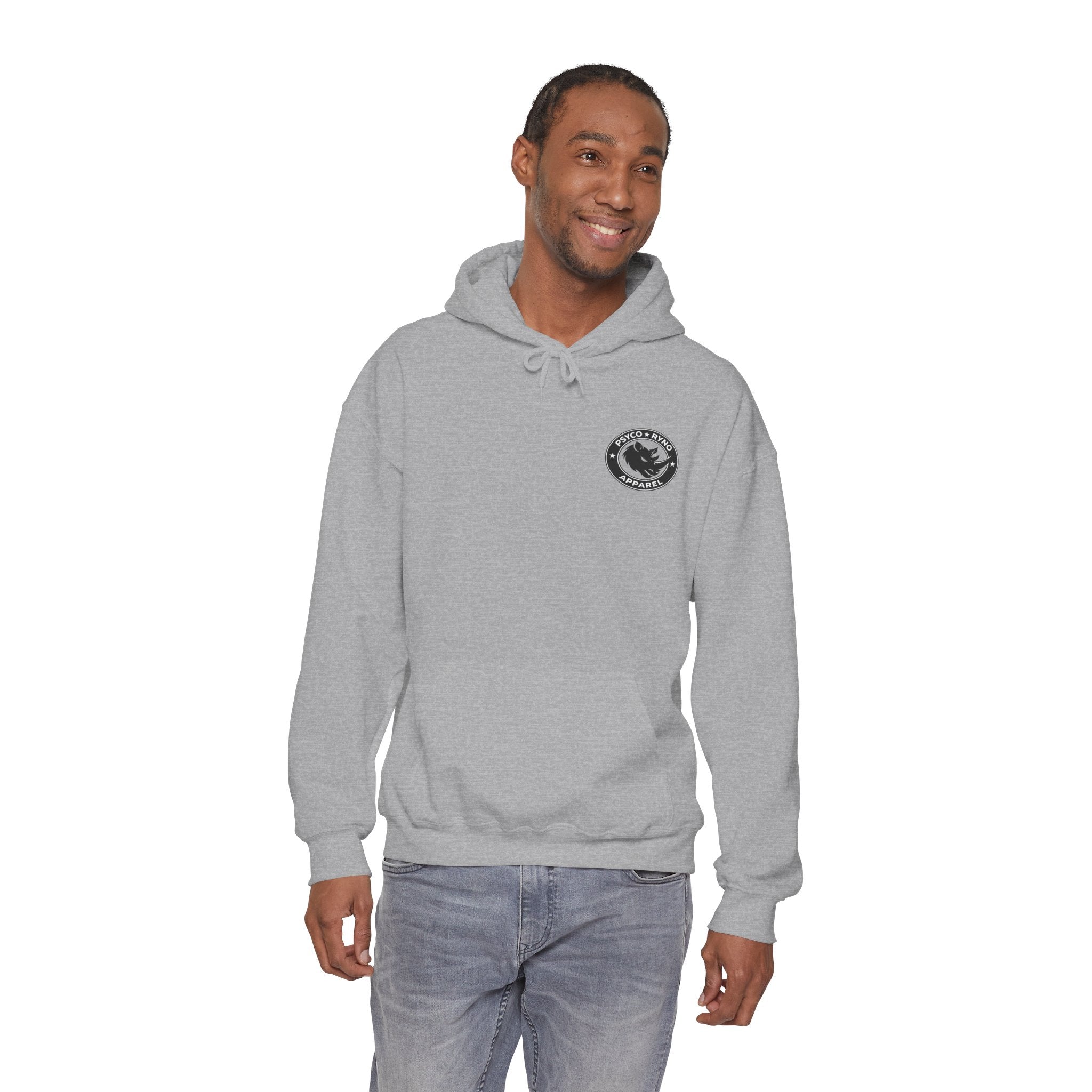 Psyco Ryno logo, Crush Weakness Hoodie