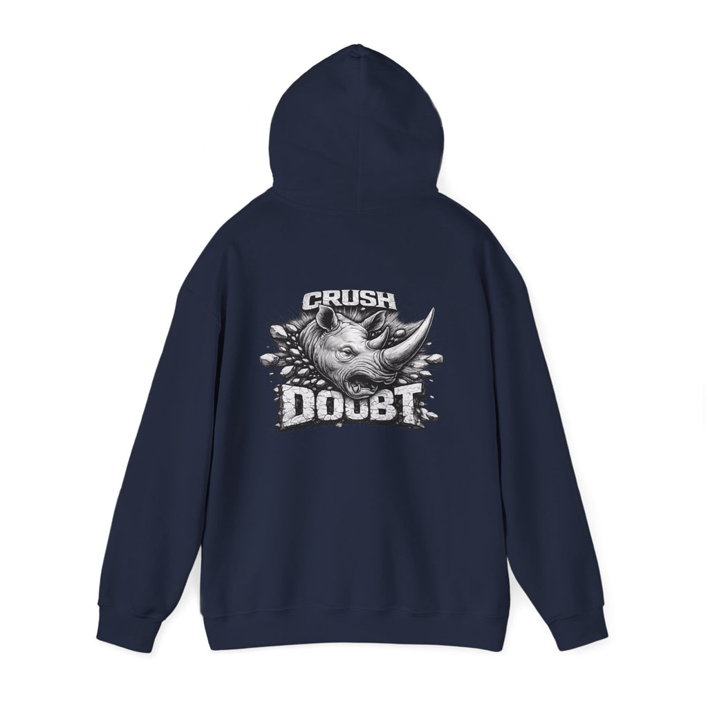 Psyco Ryno Logo, Crush Doubt Hooded Sweatshirt