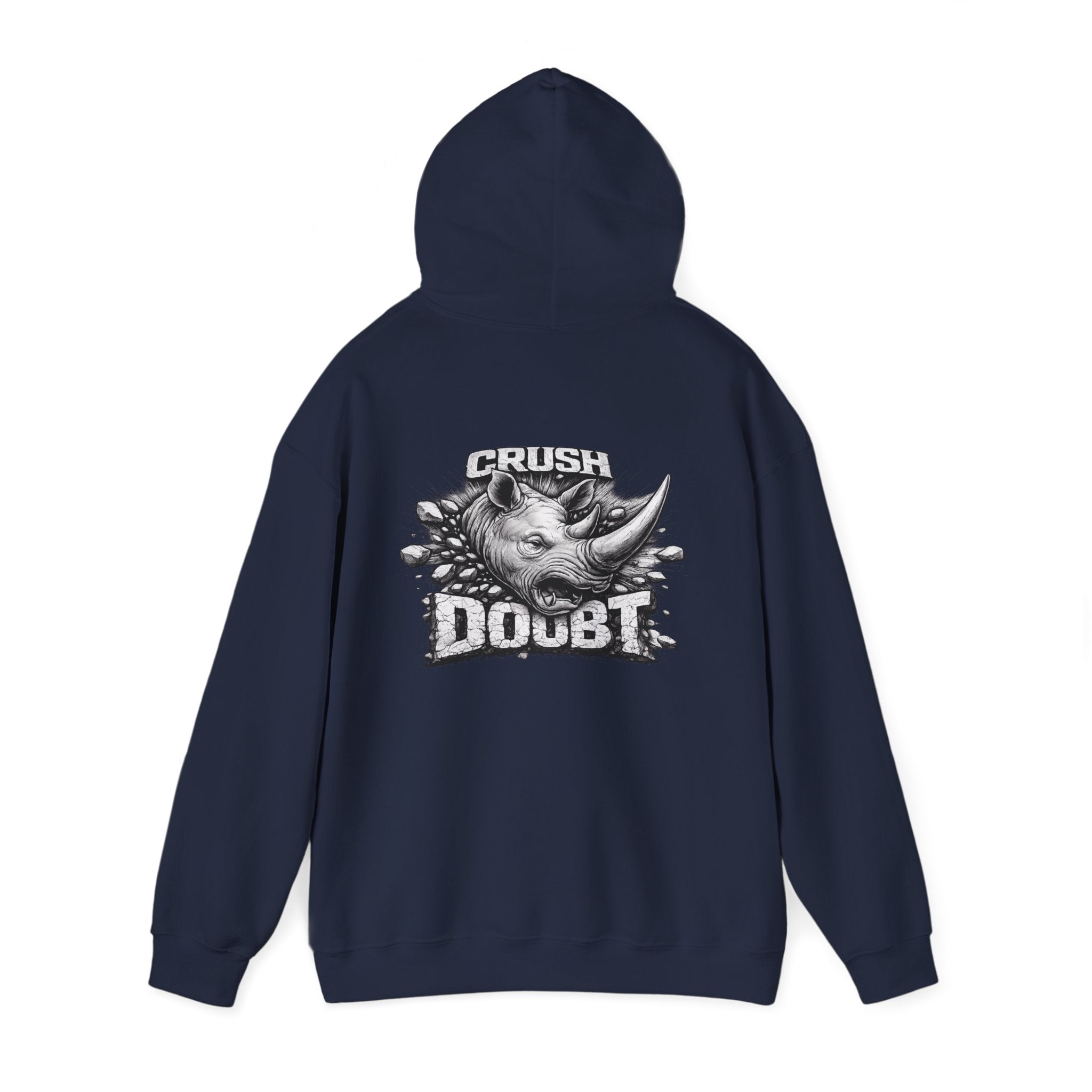 Psyco Ryno Logo, Crush Doubt Hooded Sweatshirt