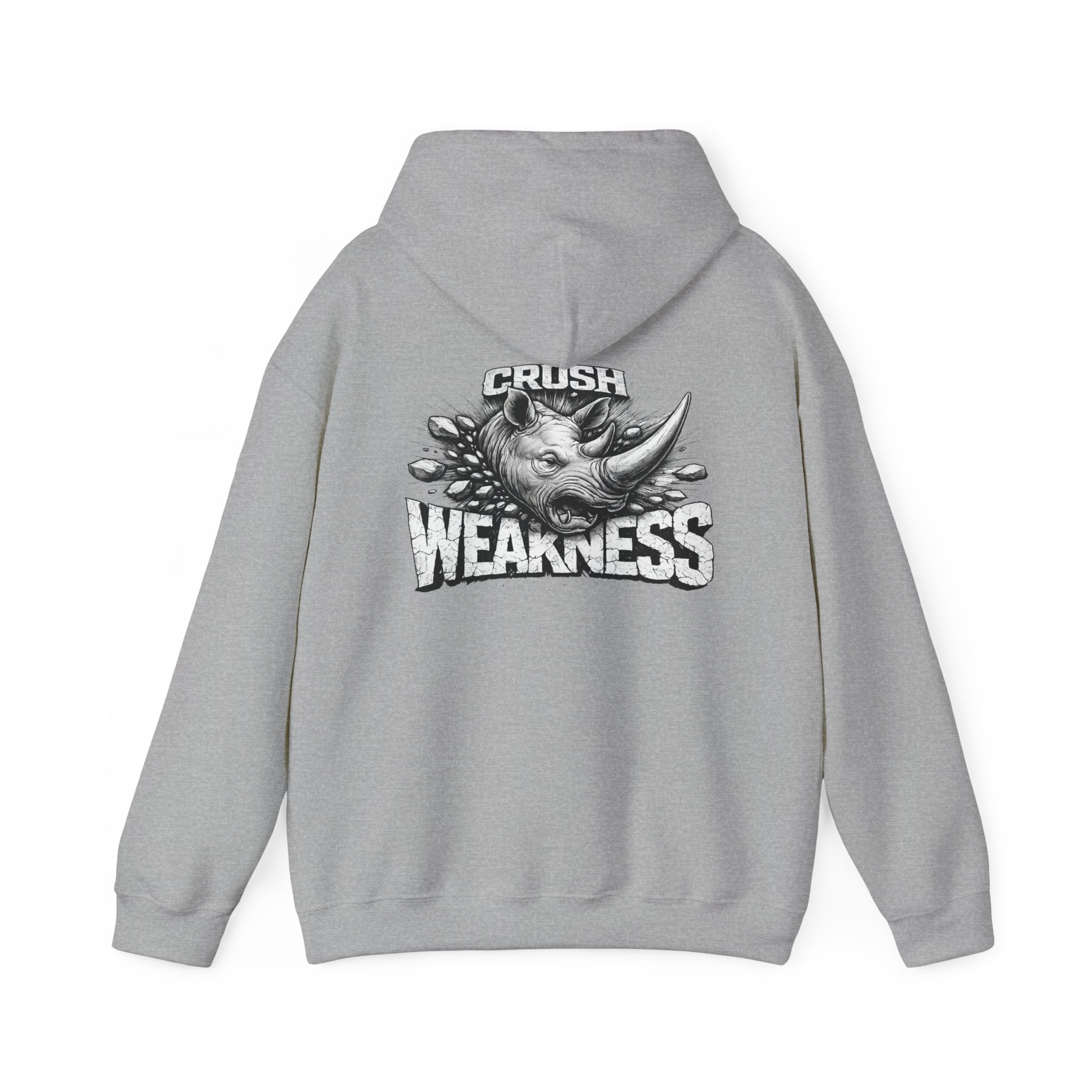 Psyco Ryno logo, Crush Weakness Hoodie