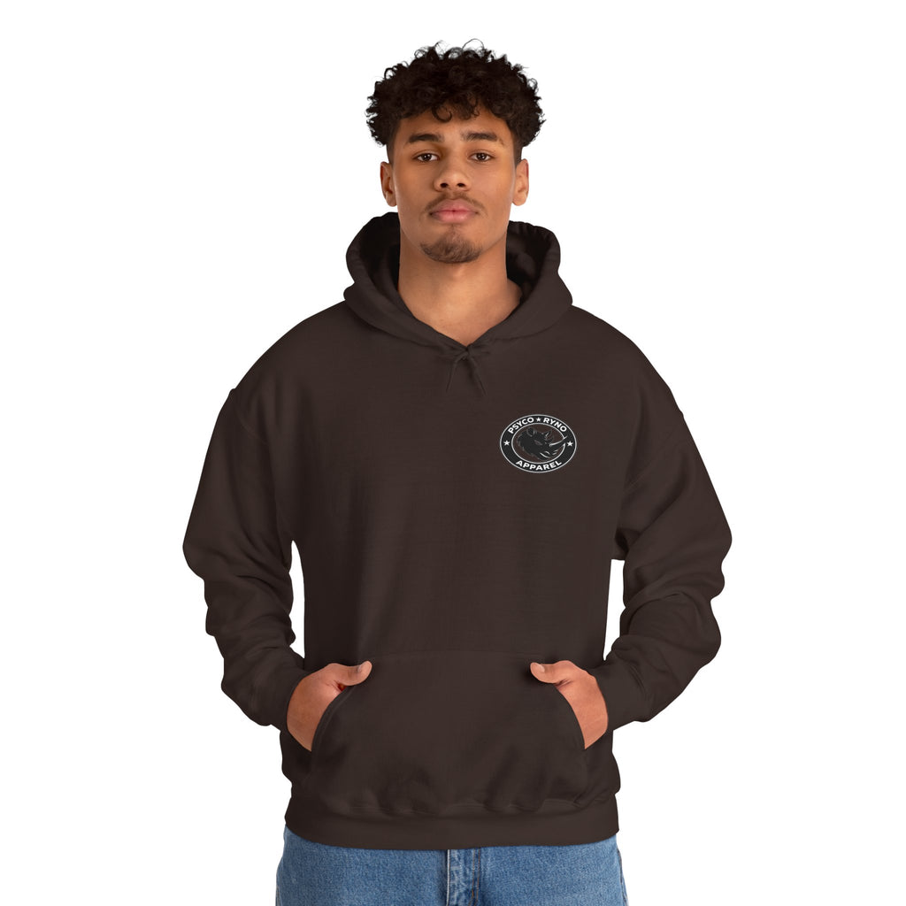 Psyco Ryno logo, Crush Weakness Hoodie