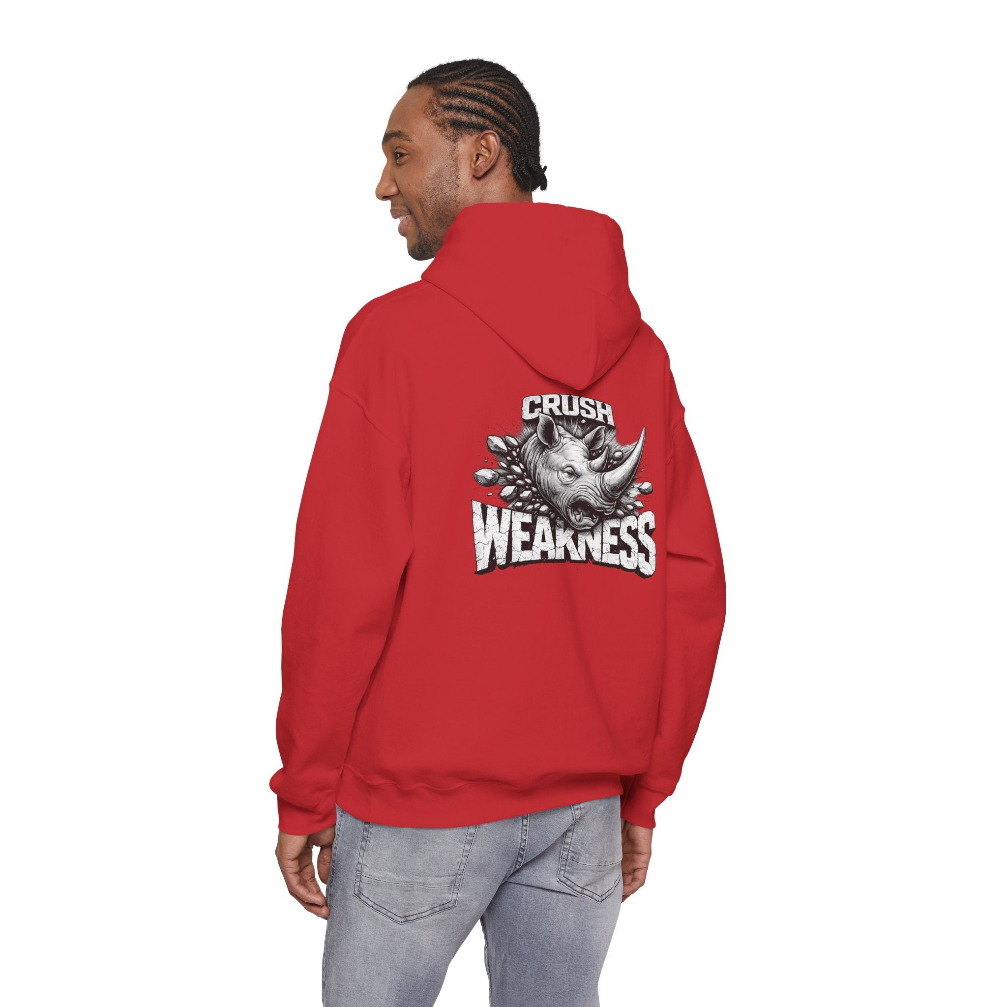 Psyco Ryno logo, Crush Weakness Hoodie