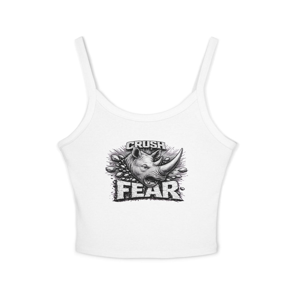 Crush Fear Tank — Women’s Spaghetti Strap Crop Top