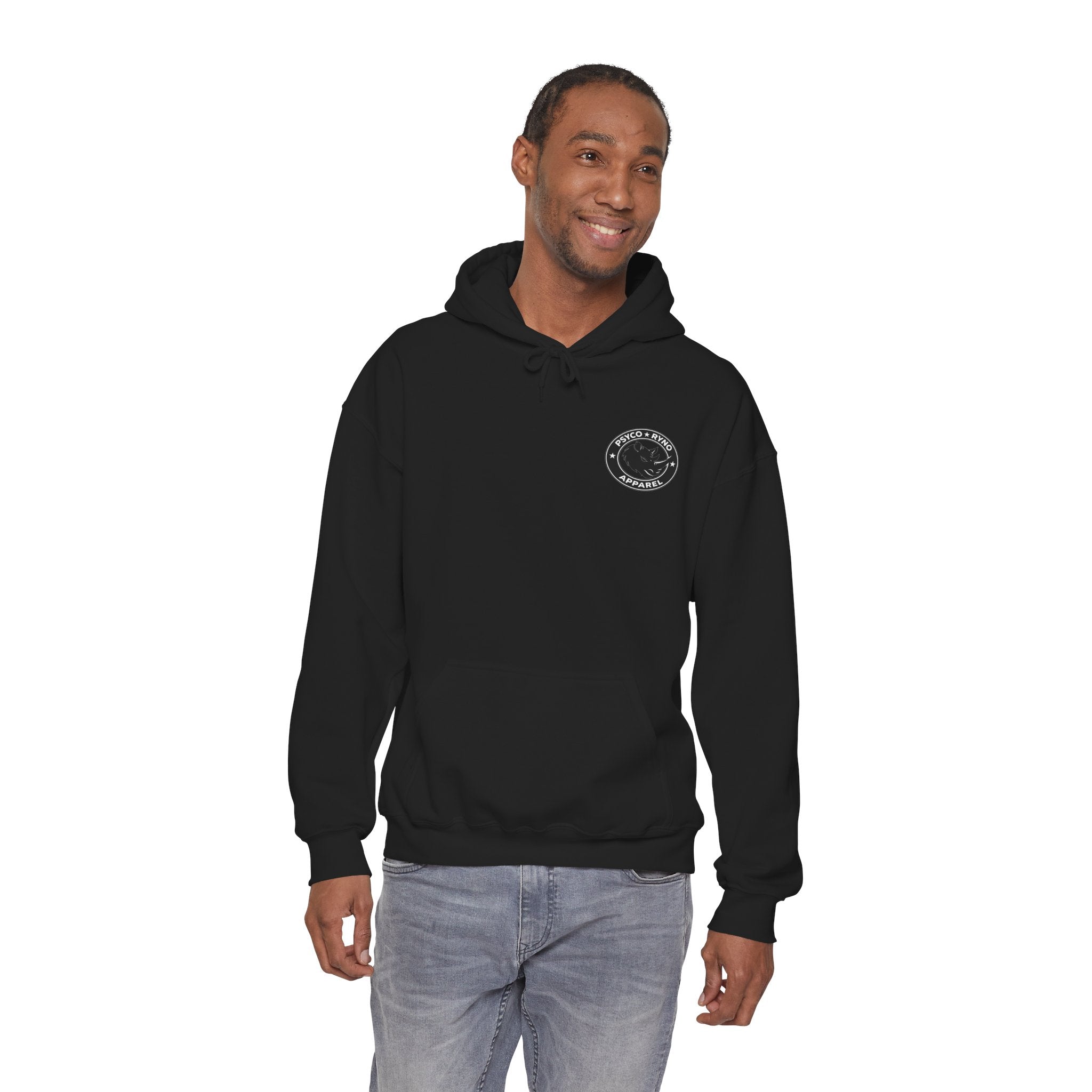 Psyco Ryno logo, Crush Weakness Hoodie