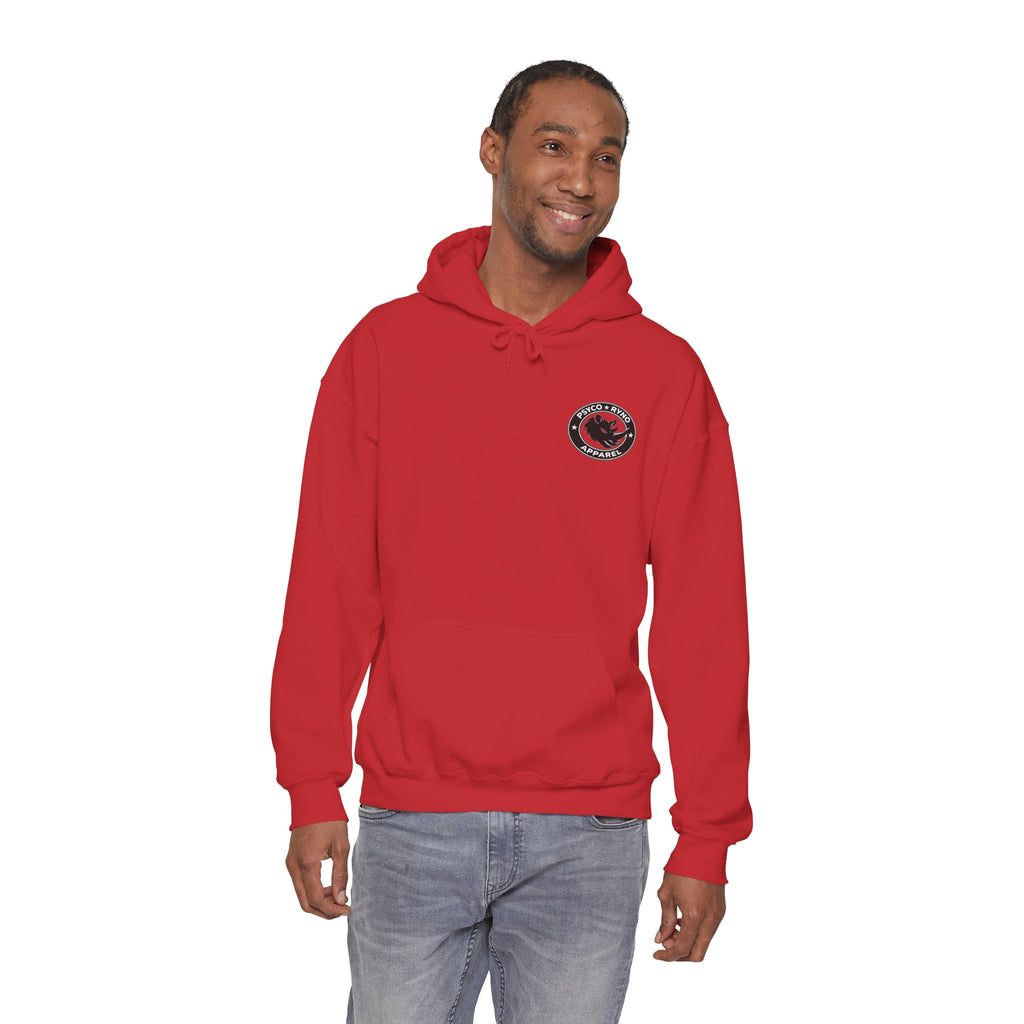 Psyco Ryno logo, Crush Weakness Hoodie