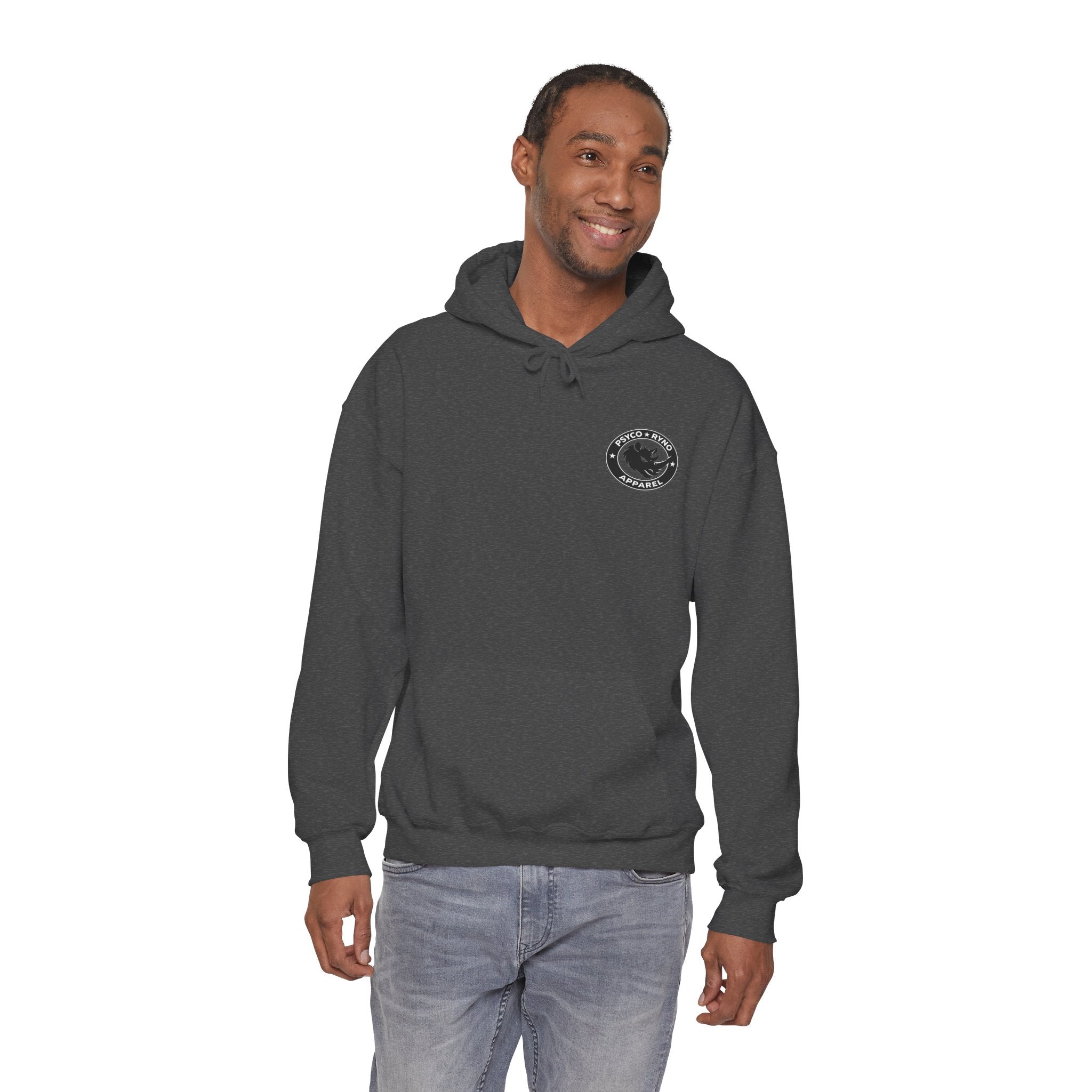 Psyco Ryno logo, Crush Weakness Hoodie
