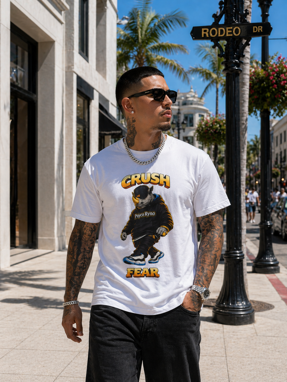 Crush Fear Graphic T-Shirt
