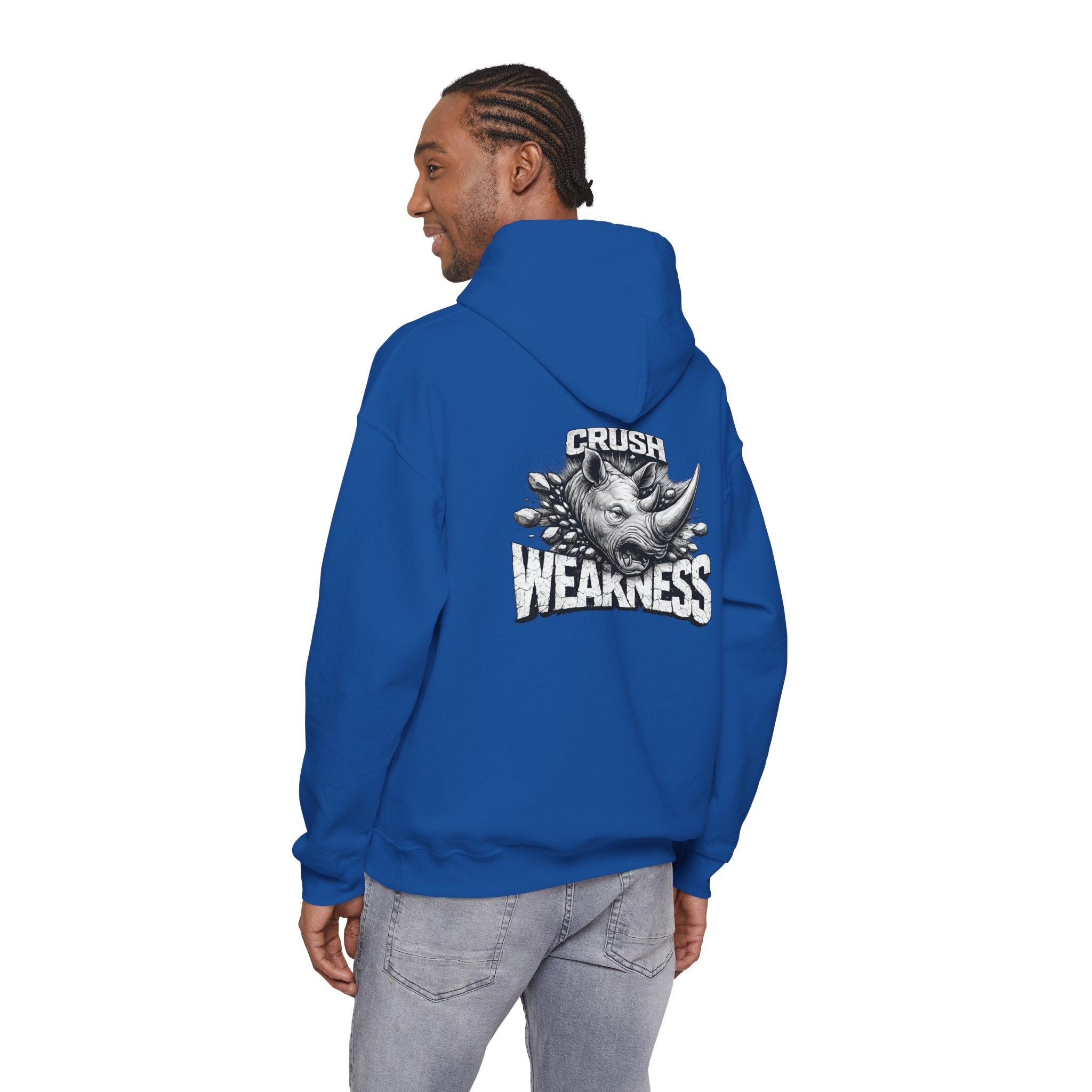 Psyco Ryno logo, Crush Weakness Hoodie