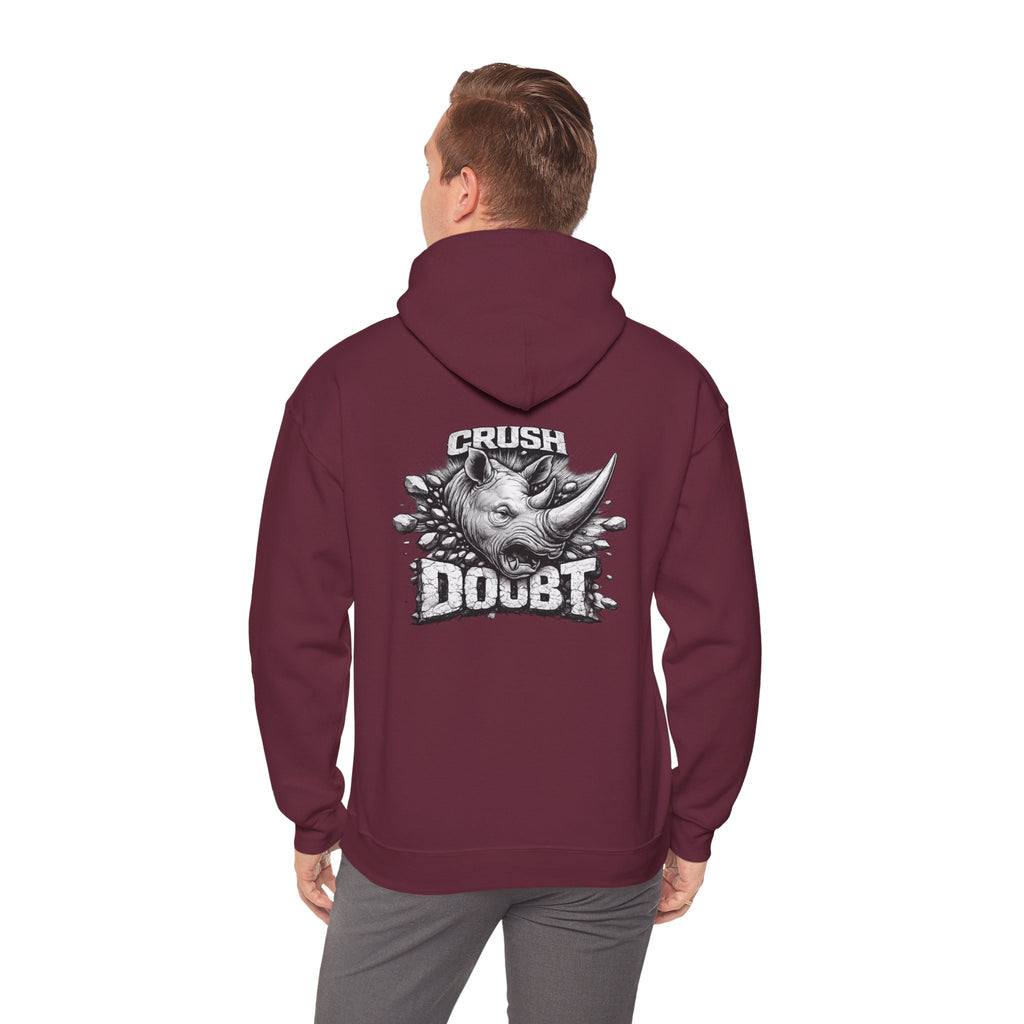 Psyco Ryno Logo, Crush Doubt Hooded Sweatshirt
