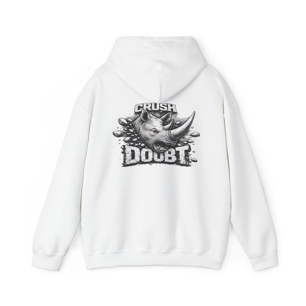 Psyco Ryno Logo, Crush Doubt Hooded Sweatshirt