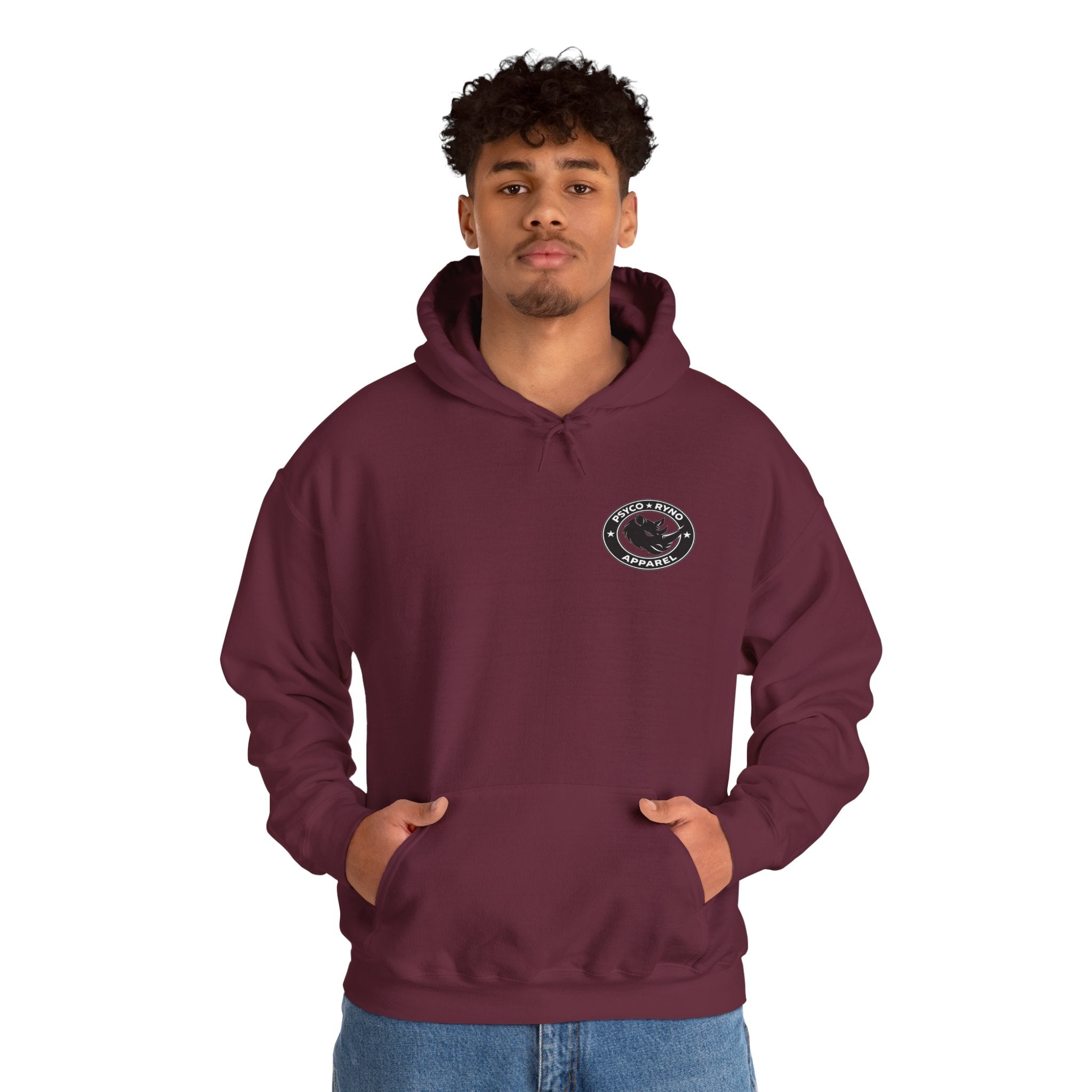 Psyco Ryno logo, Crush Weakness Hoodie