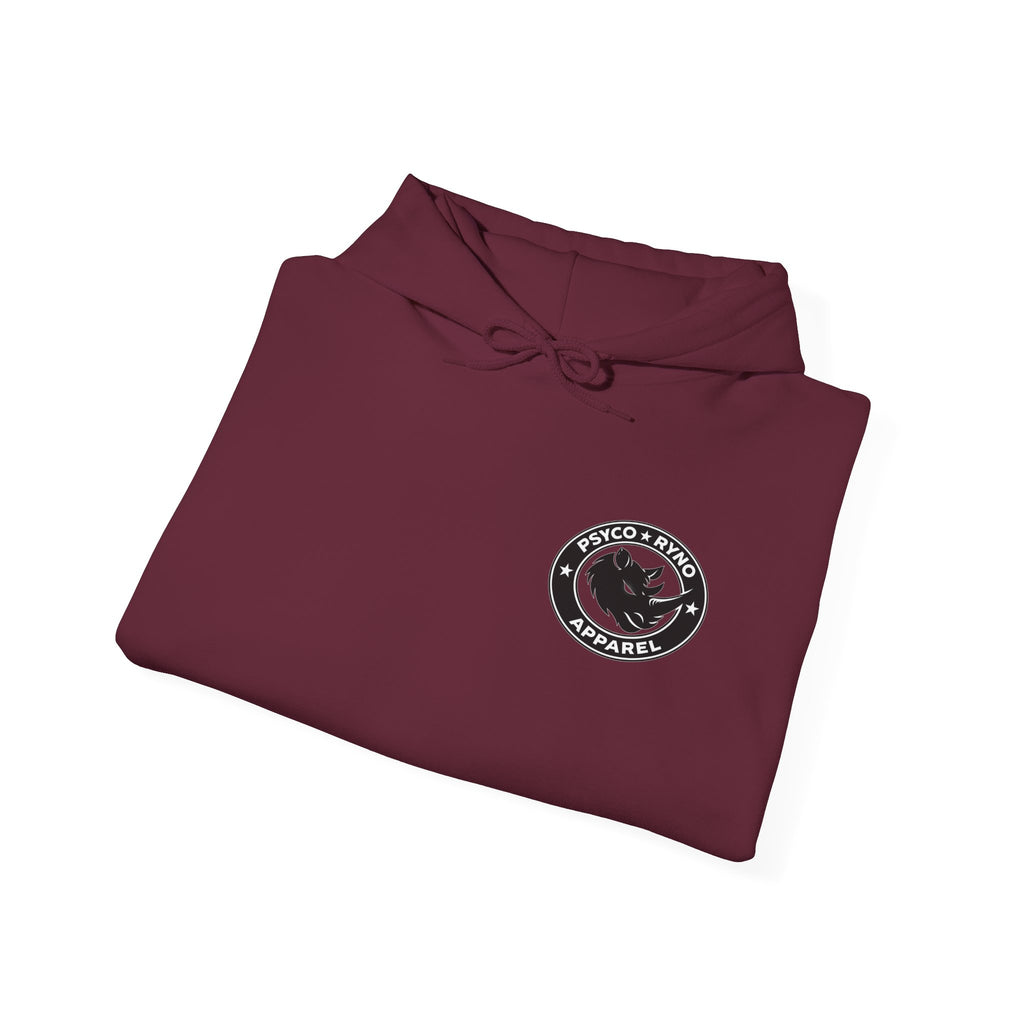 Psyco Ryno Logo, Crush Doubt Hooded Sweatshirt