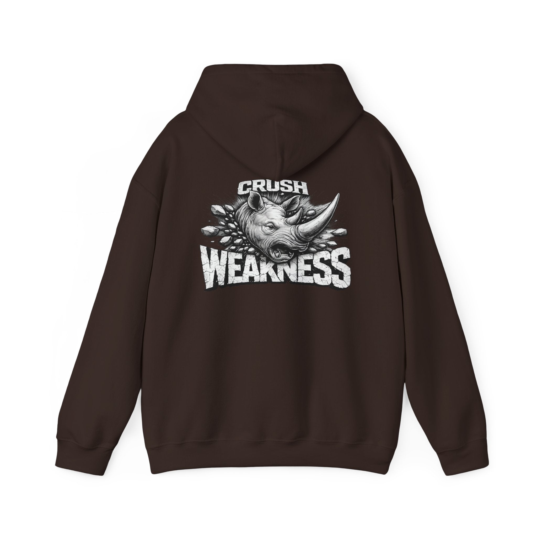 Psyco Ryno logo, Crush Weakness Hoodie