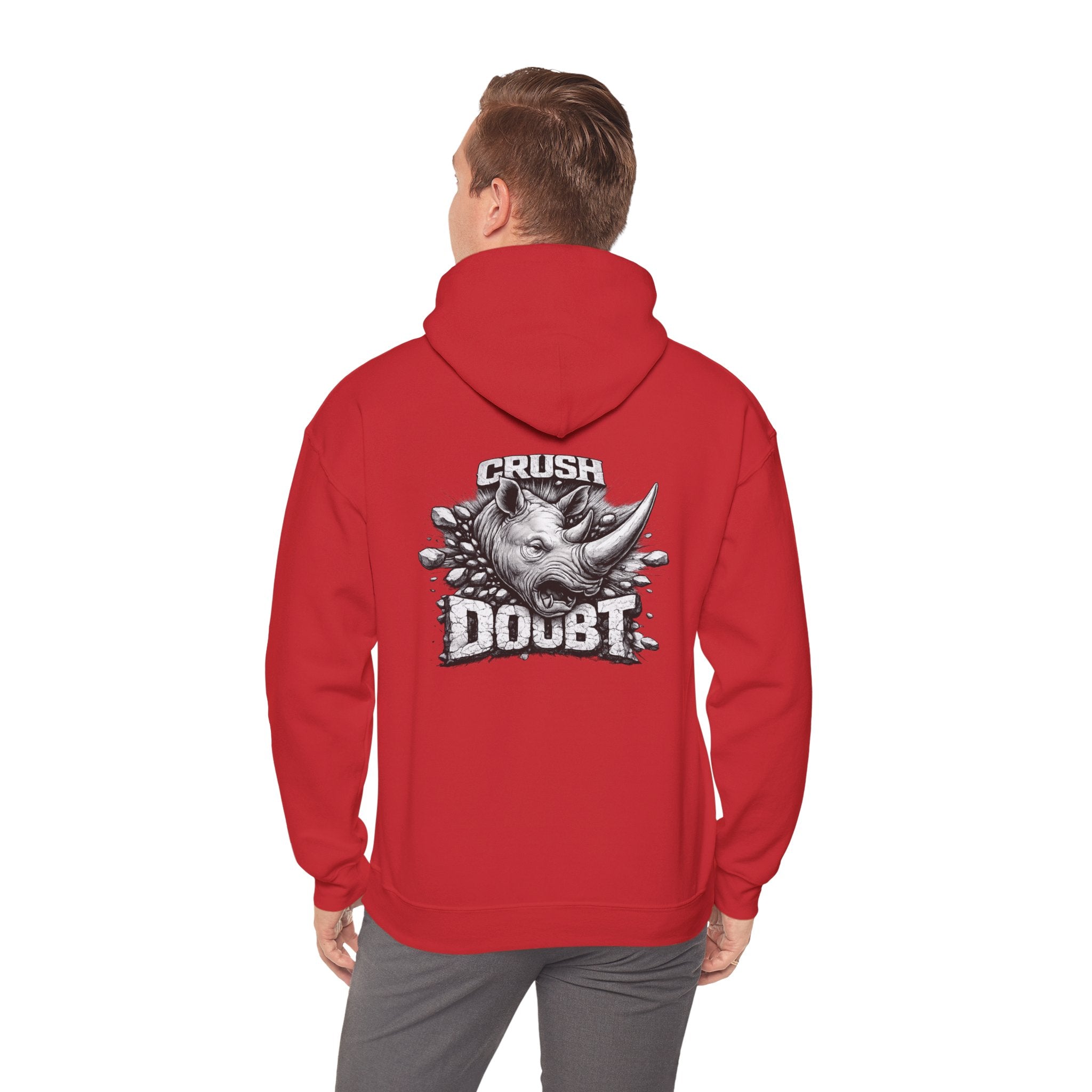 Psyco Ryno Logo, Crush Doubt Hooded Sweatshirt