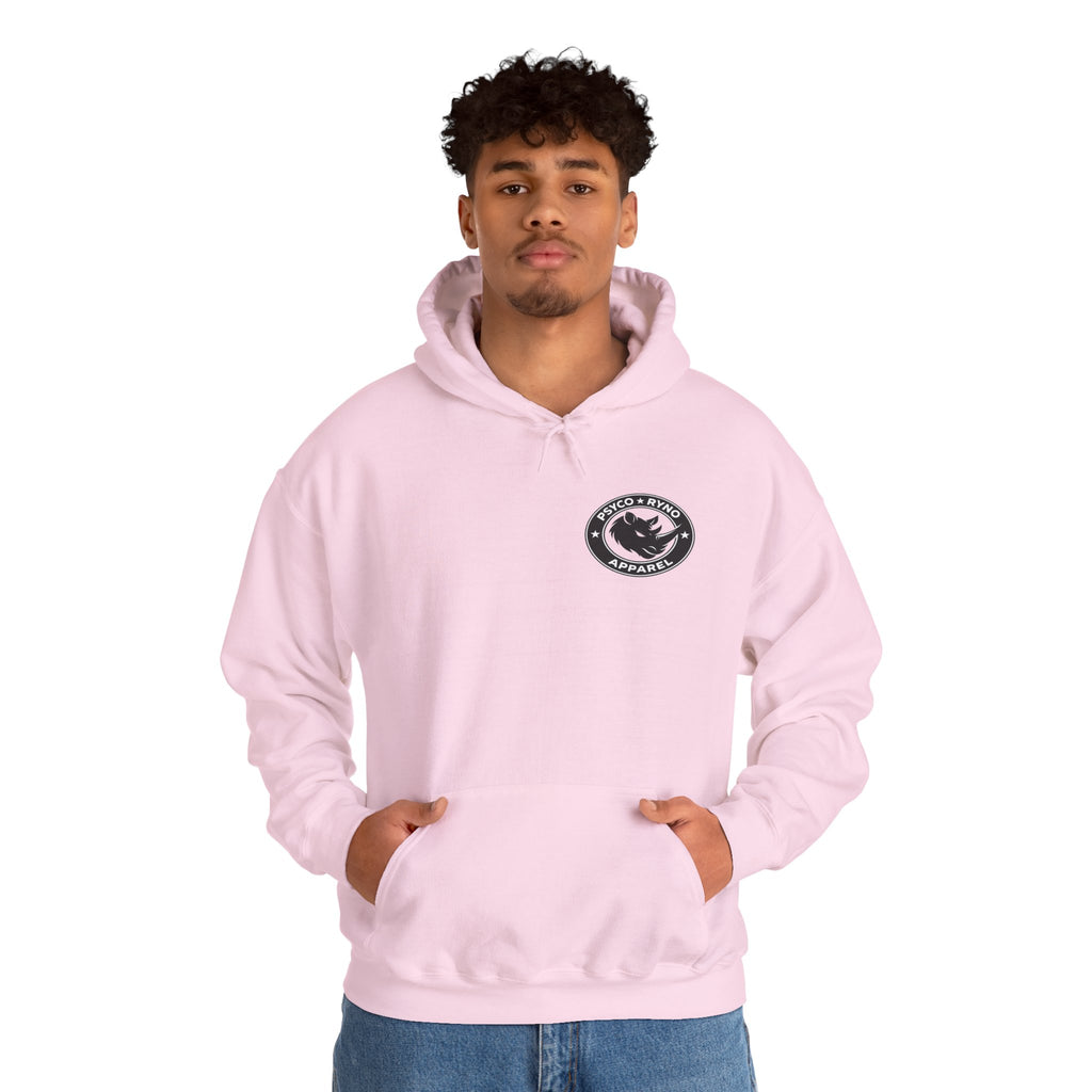 Psyco Ryno Logo, Crush Doubt Hooded Sweatshirt