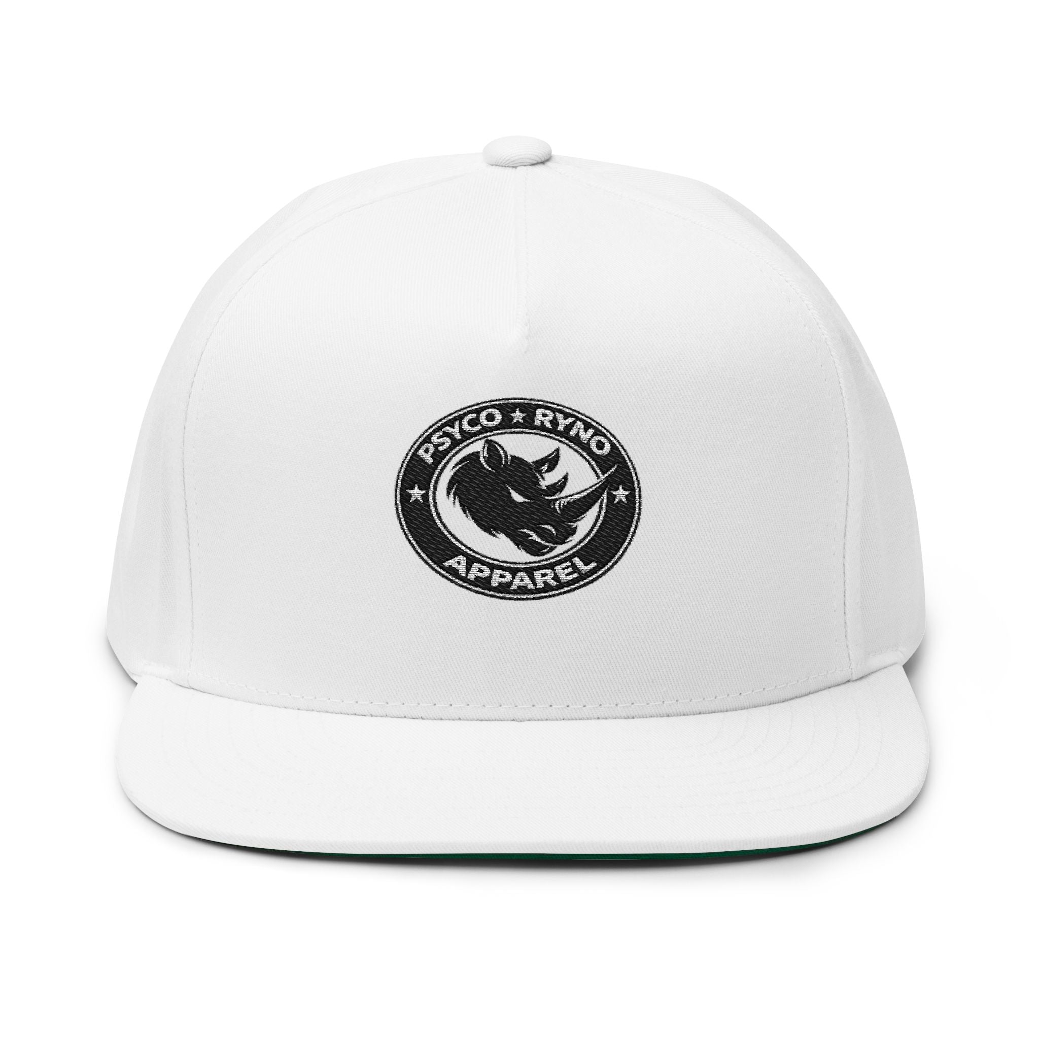 "PSYCO RYNO APPAREL" Flat Bill Cap (Embroidery)