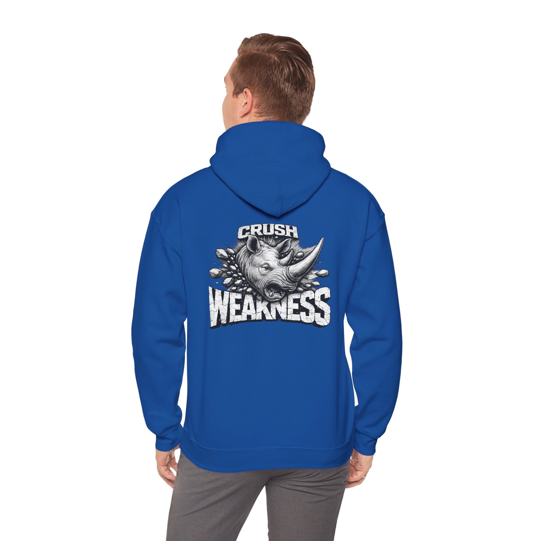 Psyco Ryno logo, Crush Weakness Hoodie