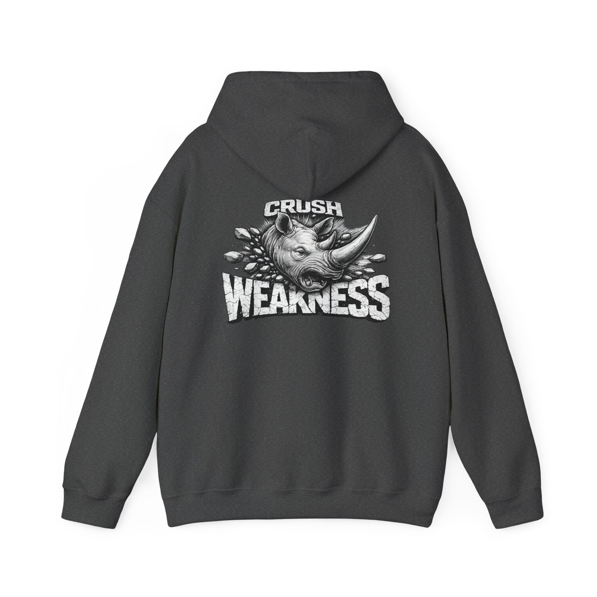 Psyco Ryno logo, Crush Weakness Hoodie