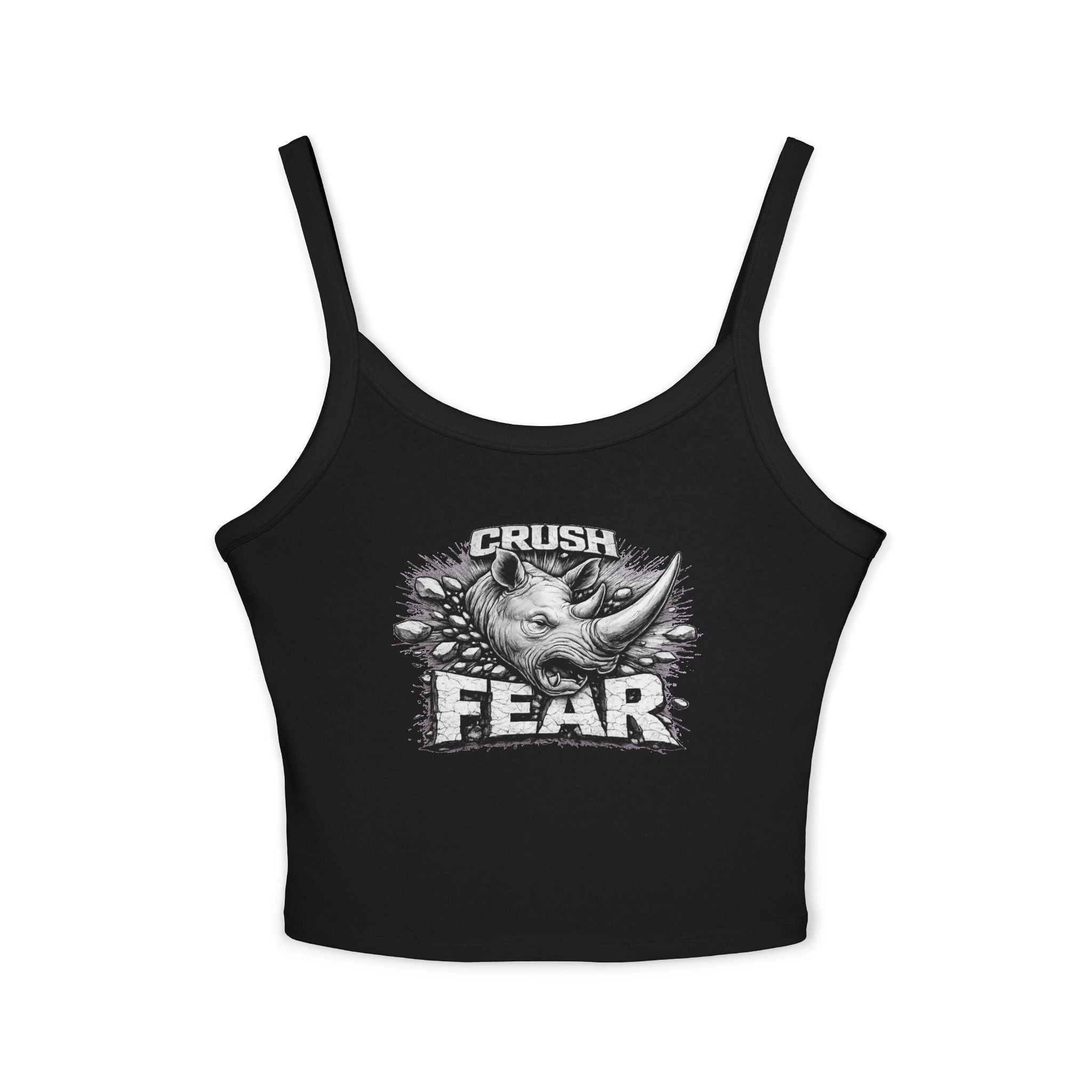 Crush Fear Tank — Women’s Spaghetti Strap Crop Top
