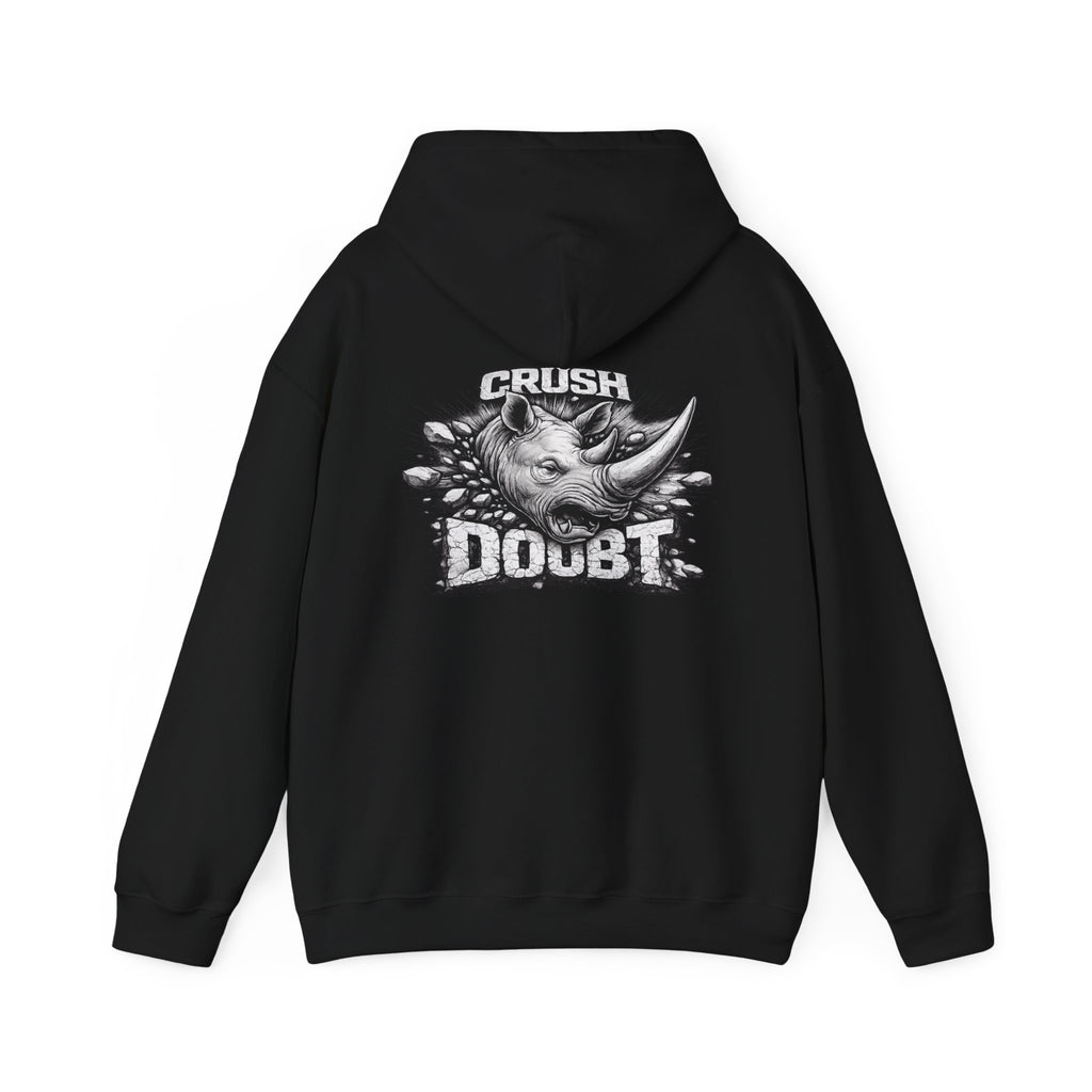 Psyco Ryno Logo, Crush Doubt Hooded Sweatshirt