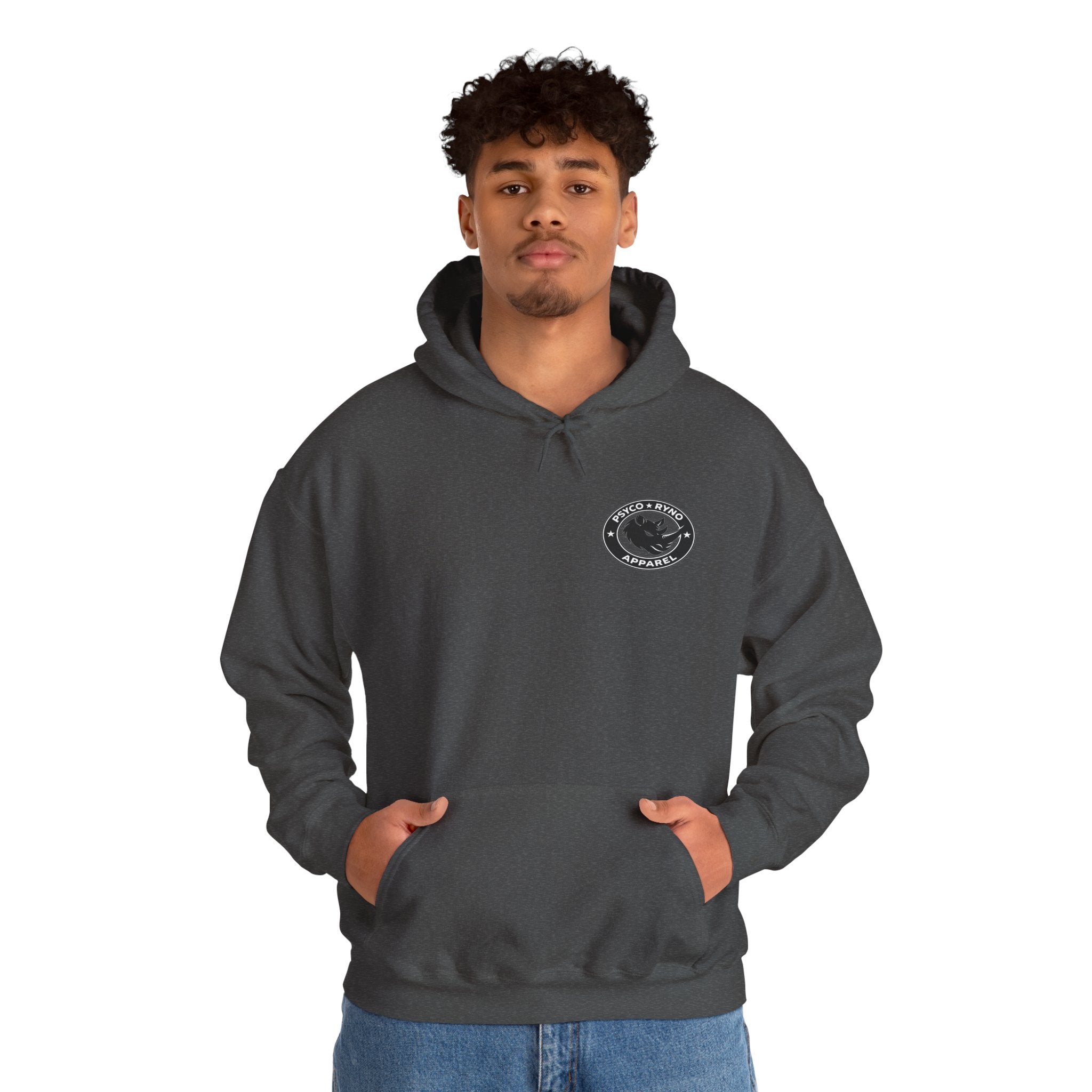 Psyco Ryno logo, Crush Weakness Hoodie