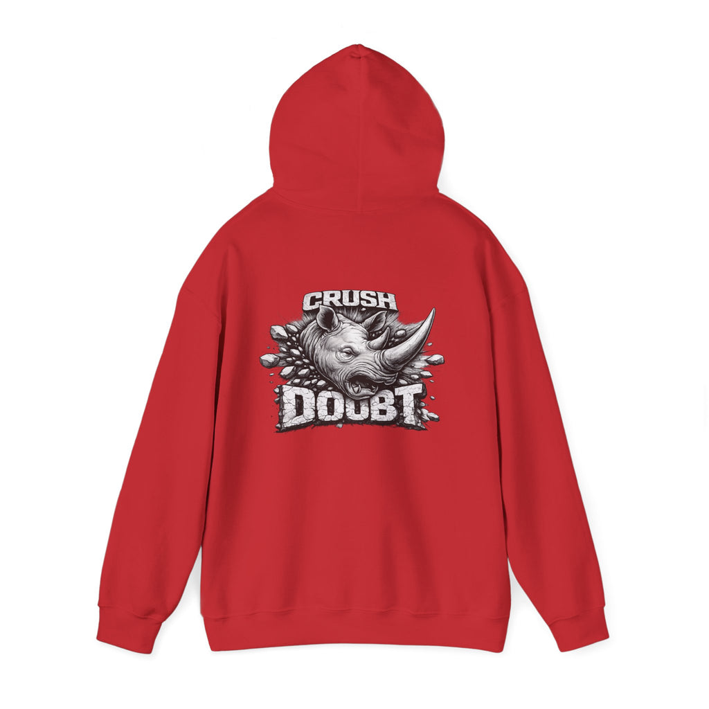 Psyco Ryno Logo, Crush Doubt Hooded Sweatshirt