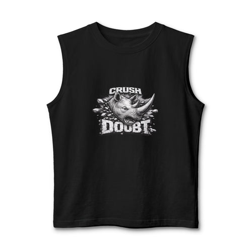 Crush Doubt Muscle Tank — Psyco Ryno Graphic Workout Tank Top