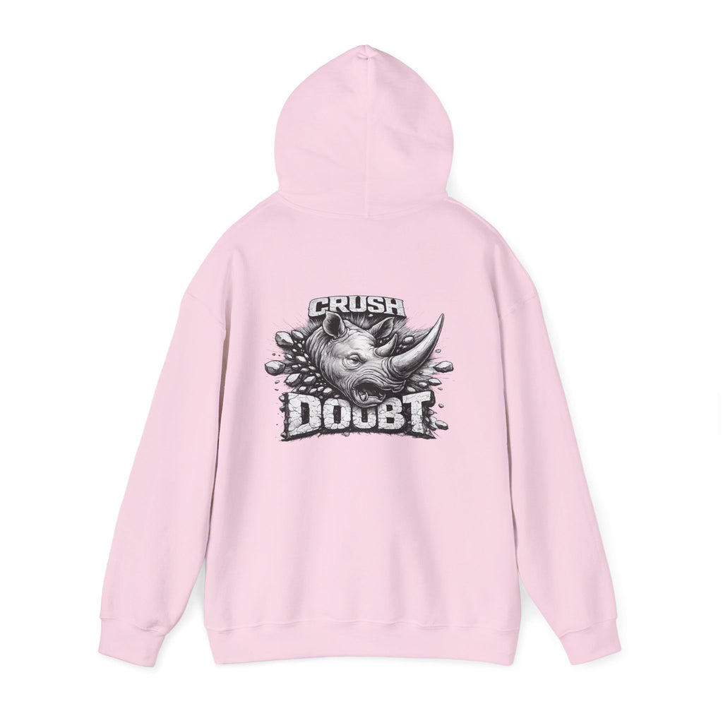 Psyco Ryno Logo, Crush Doubt Hooded Sweatshirt