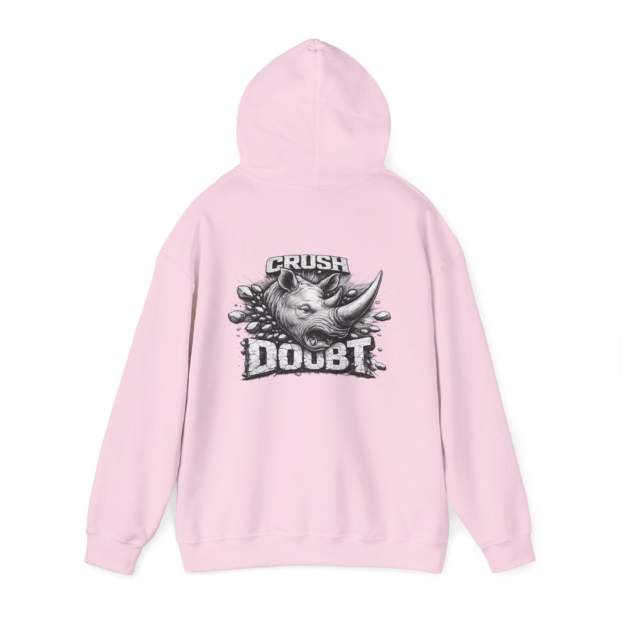 Psyco Ryno Logo, Crush Doubt Hooded Sweatshirt